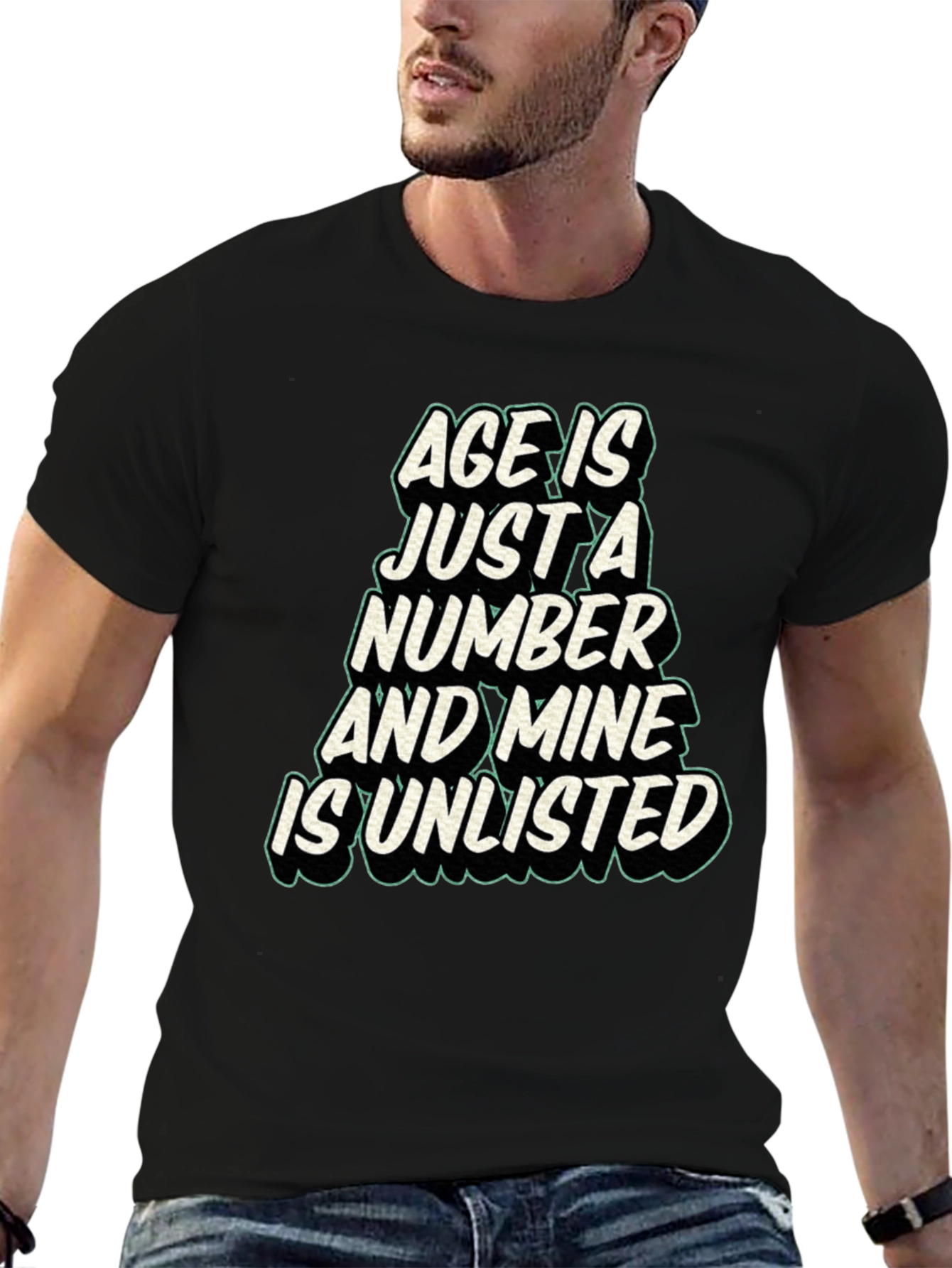 Black Age is Just a Number T-Shirt view 6