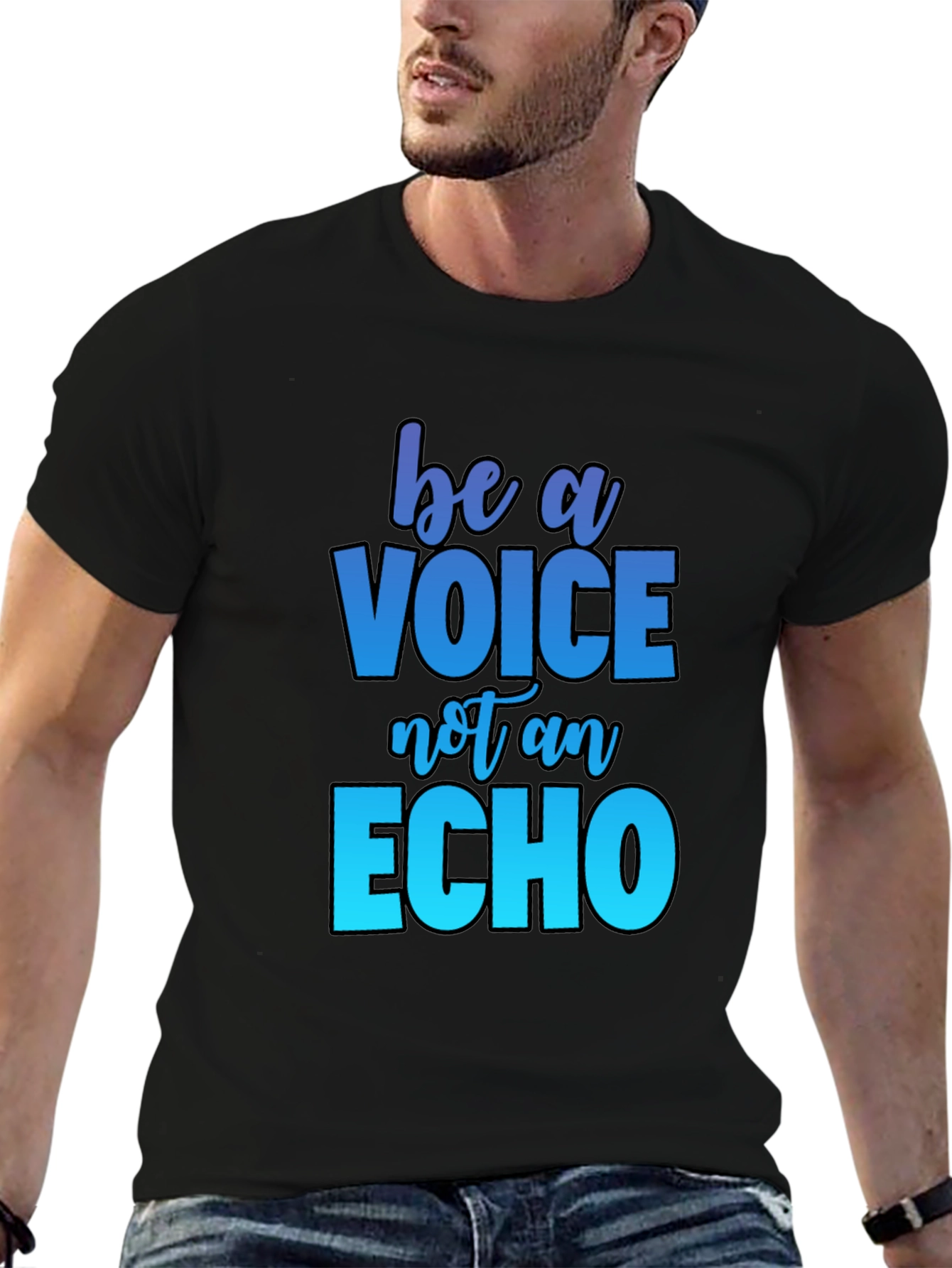 Black Be A Voice T-Shirt view 6