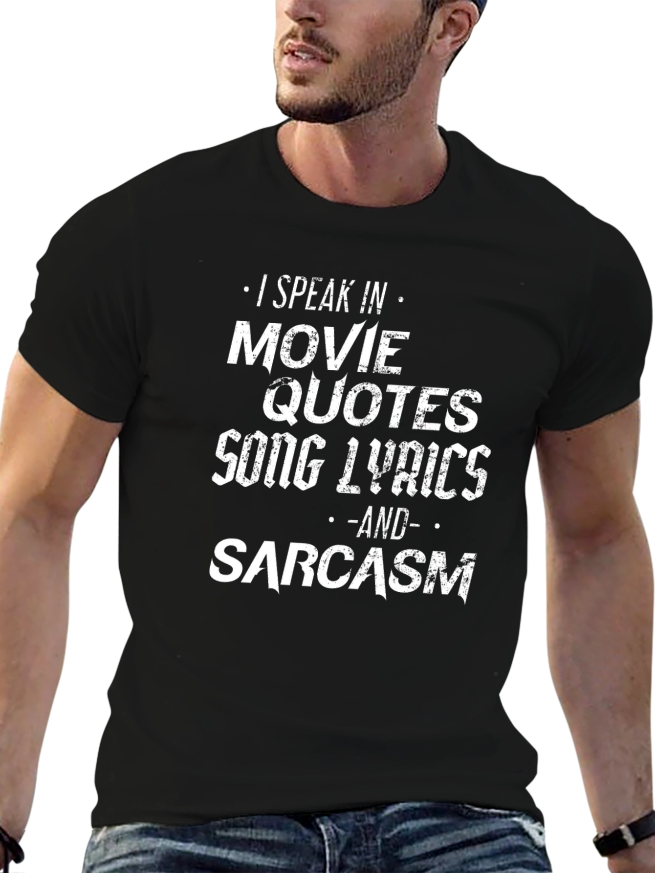 Black Humorous Graphic Tee - Movie Quotes, Song Lyrics, Sarcasm view 6