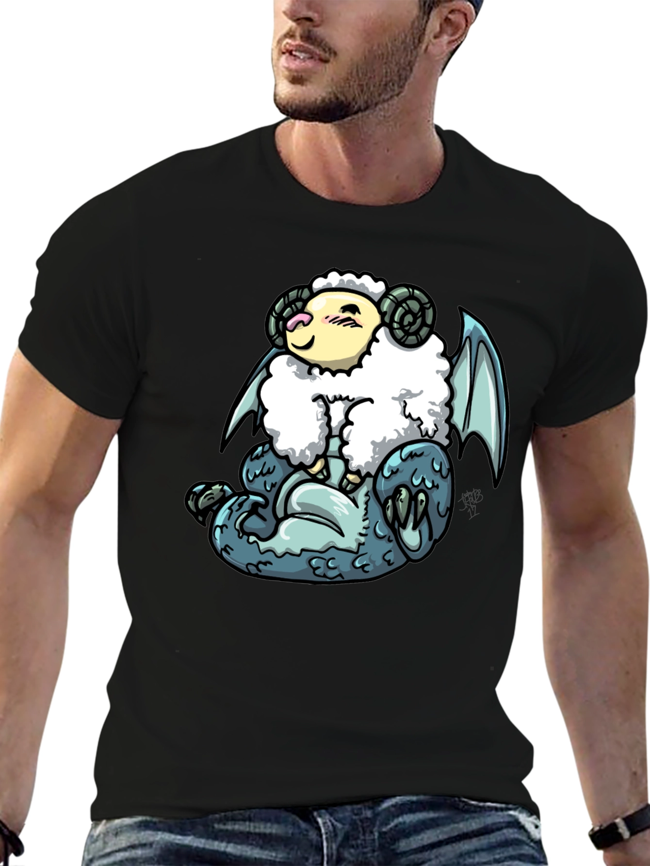 Black Sheep Dragon Graphic Tee view 6