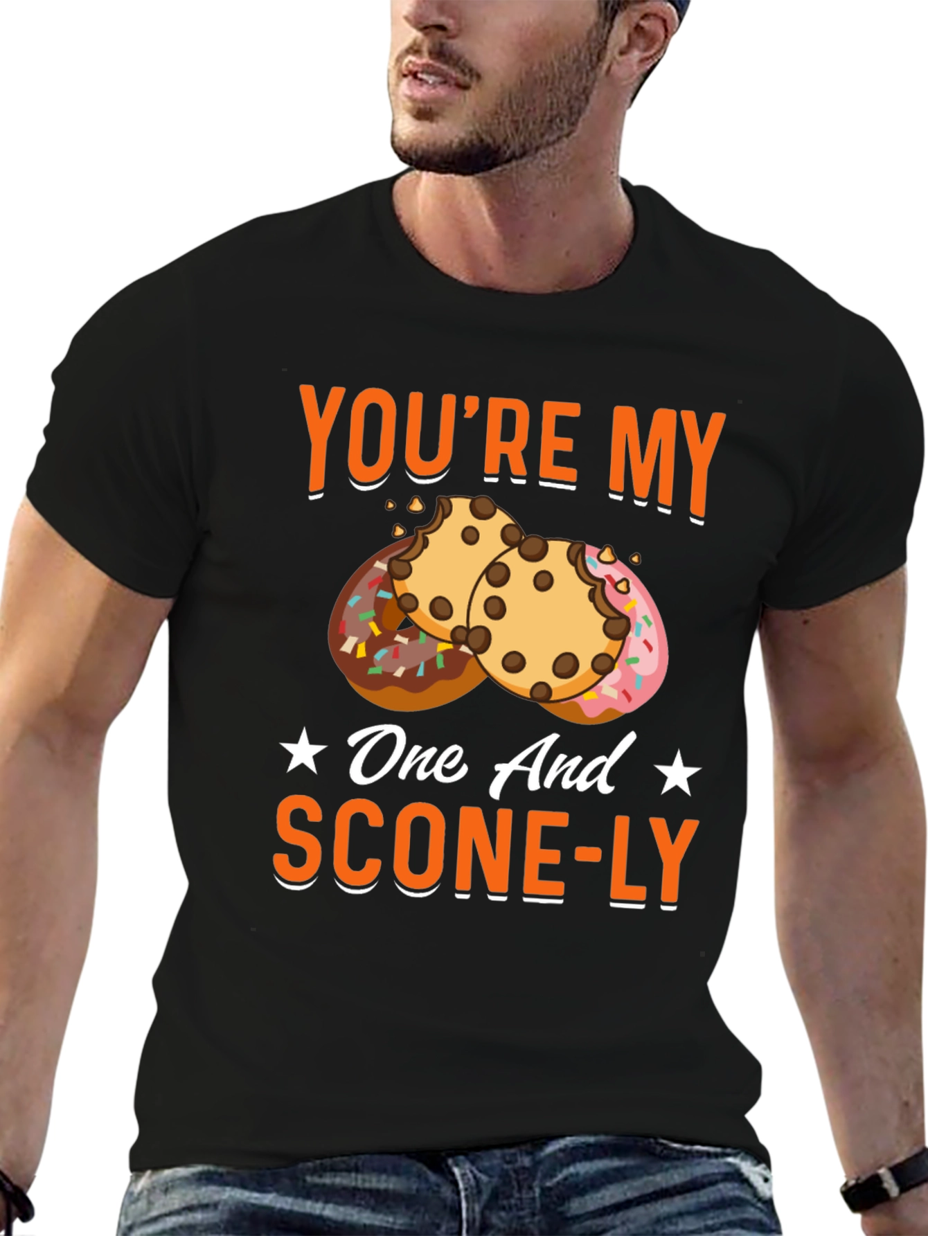 Black You're My One and Scone-ly T-Shirt view 6