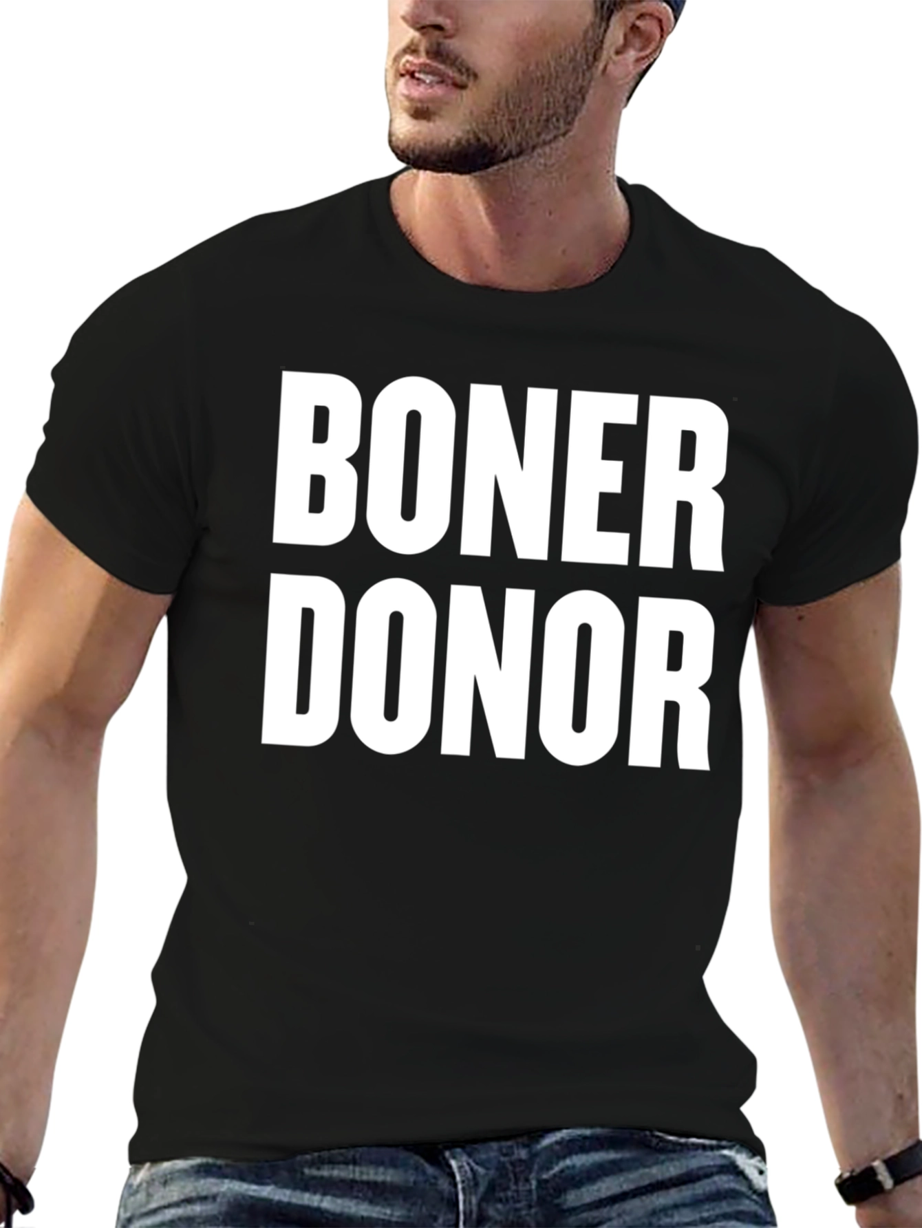 Black Boner Donor Graphic Tee view 6