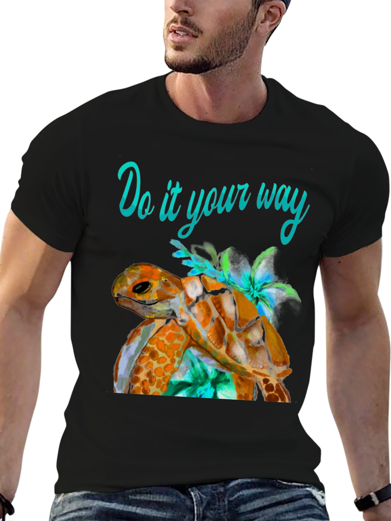Black Turtle Graphic Tee - Do It Your Way view 6