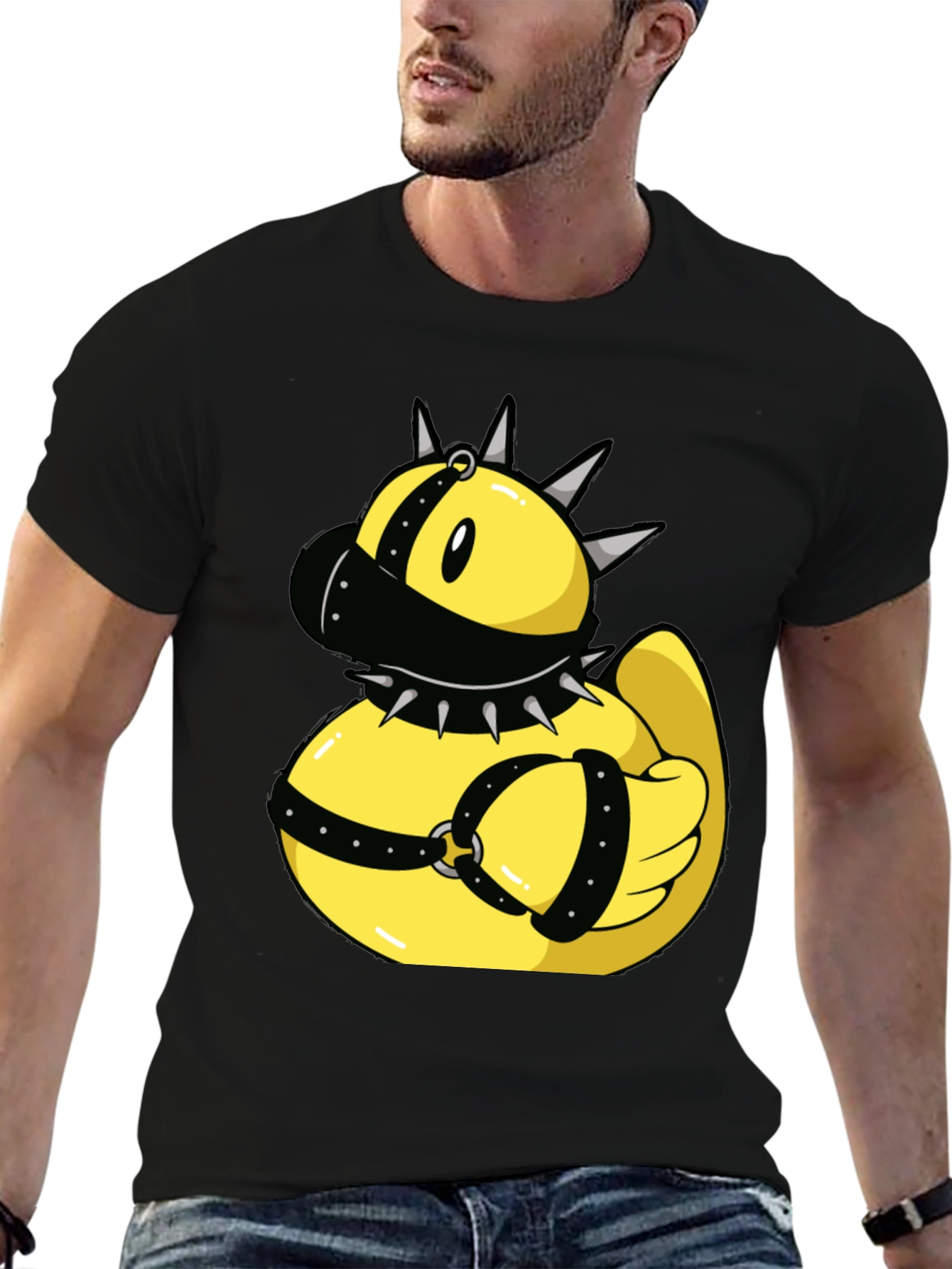 Black Novelty Rubber Duck T-Shirt view 6