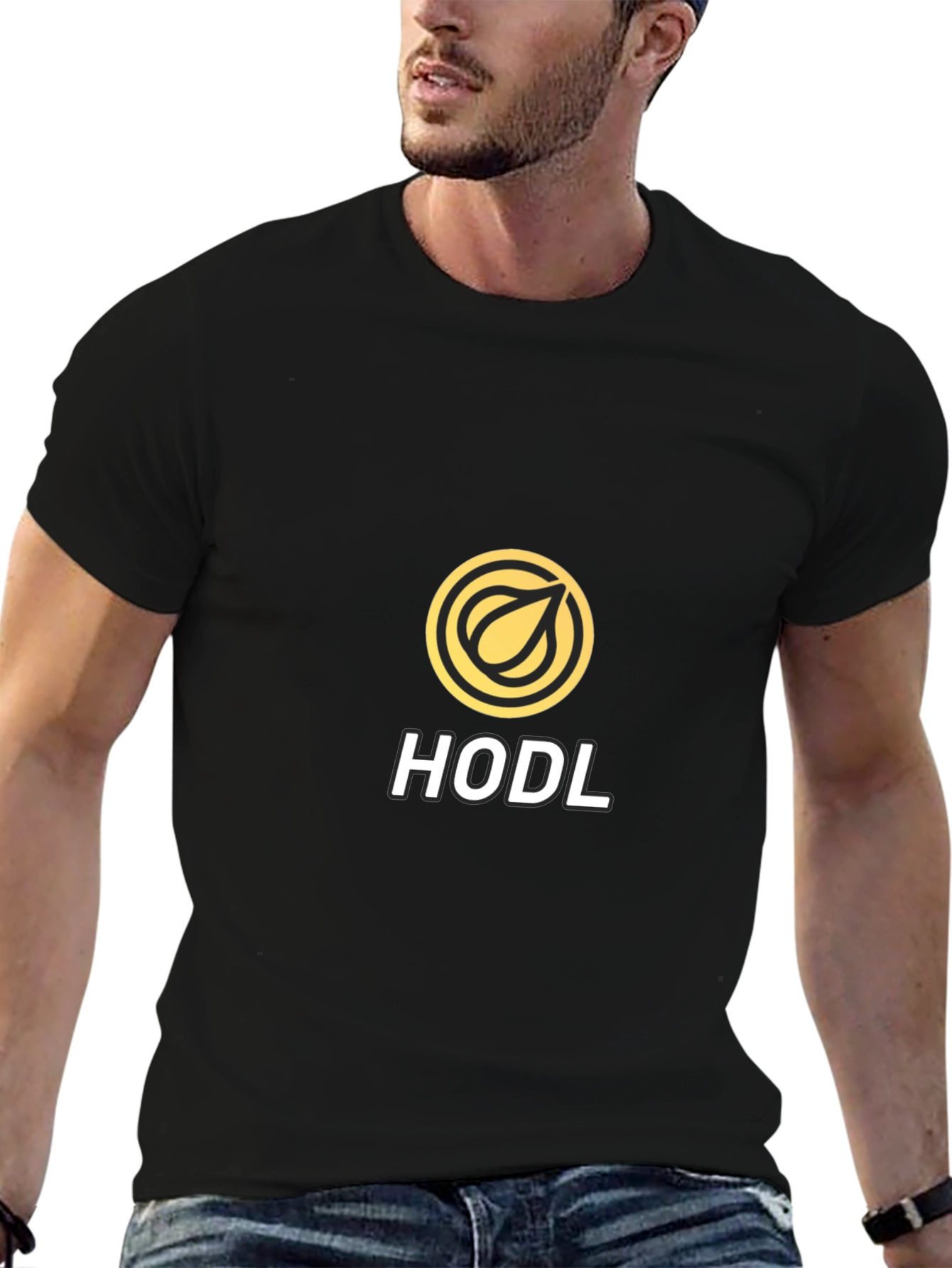 Black HODL Crypto T-Shirt - Black Bitcoin Tee view 6