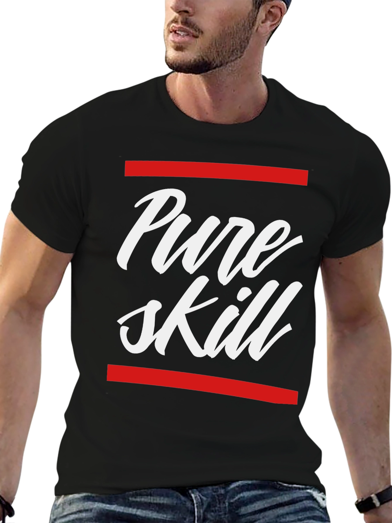 Black Pure Skill Graphic T-Shirt - Black view 6