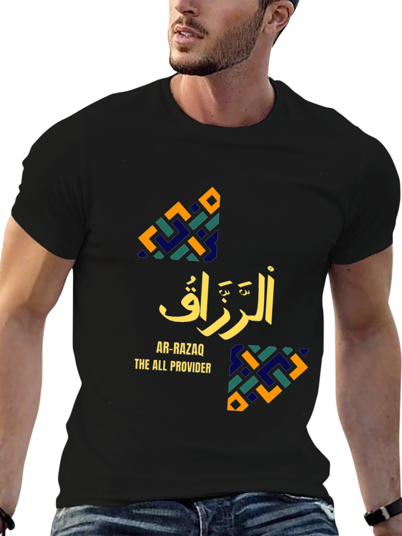 Black Ar-Razaq The All Provider Graphic T-Shirt view 6