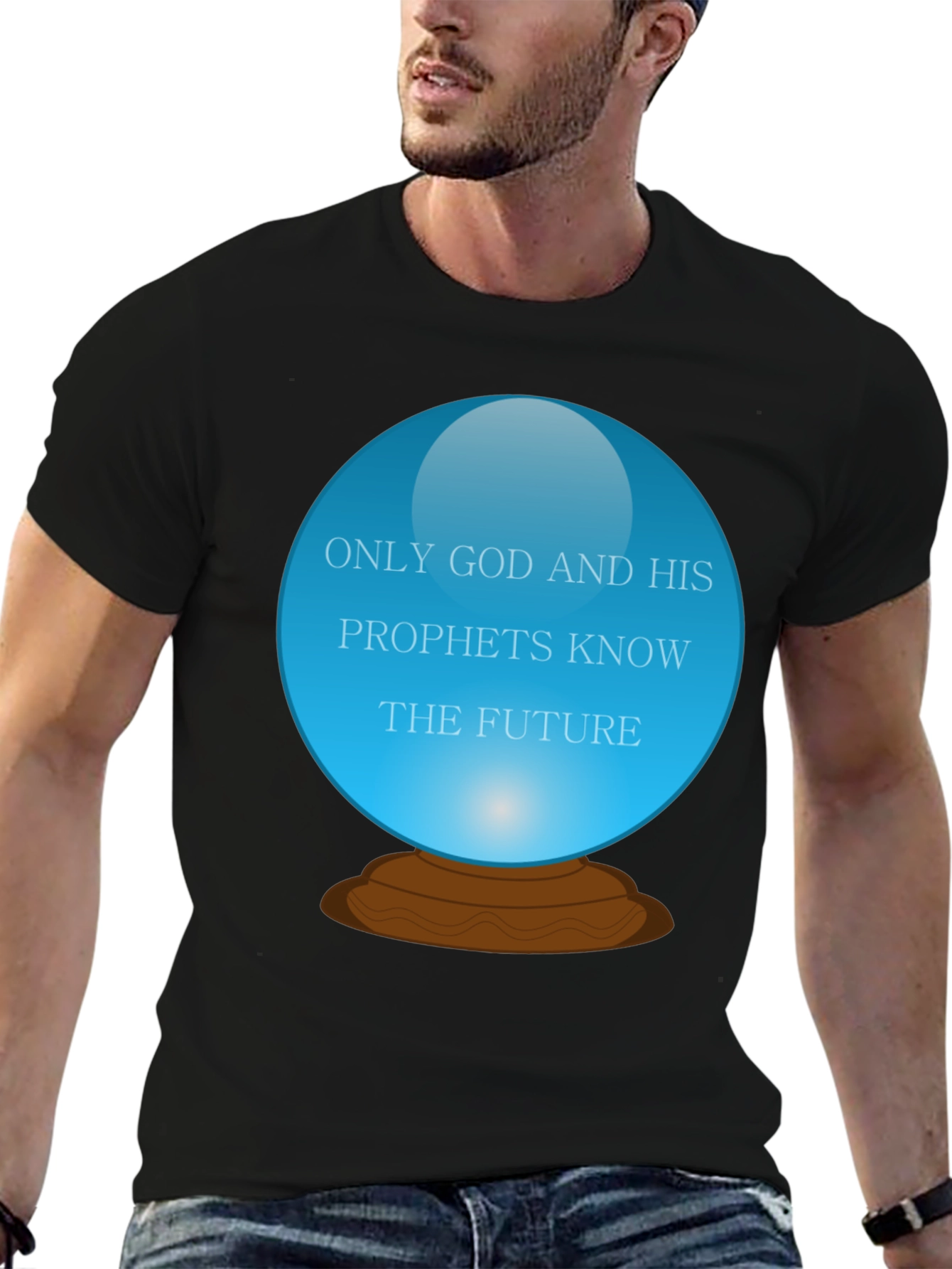 Black Mystic Future T-Shirt: Only God and His Prophets Know view 6