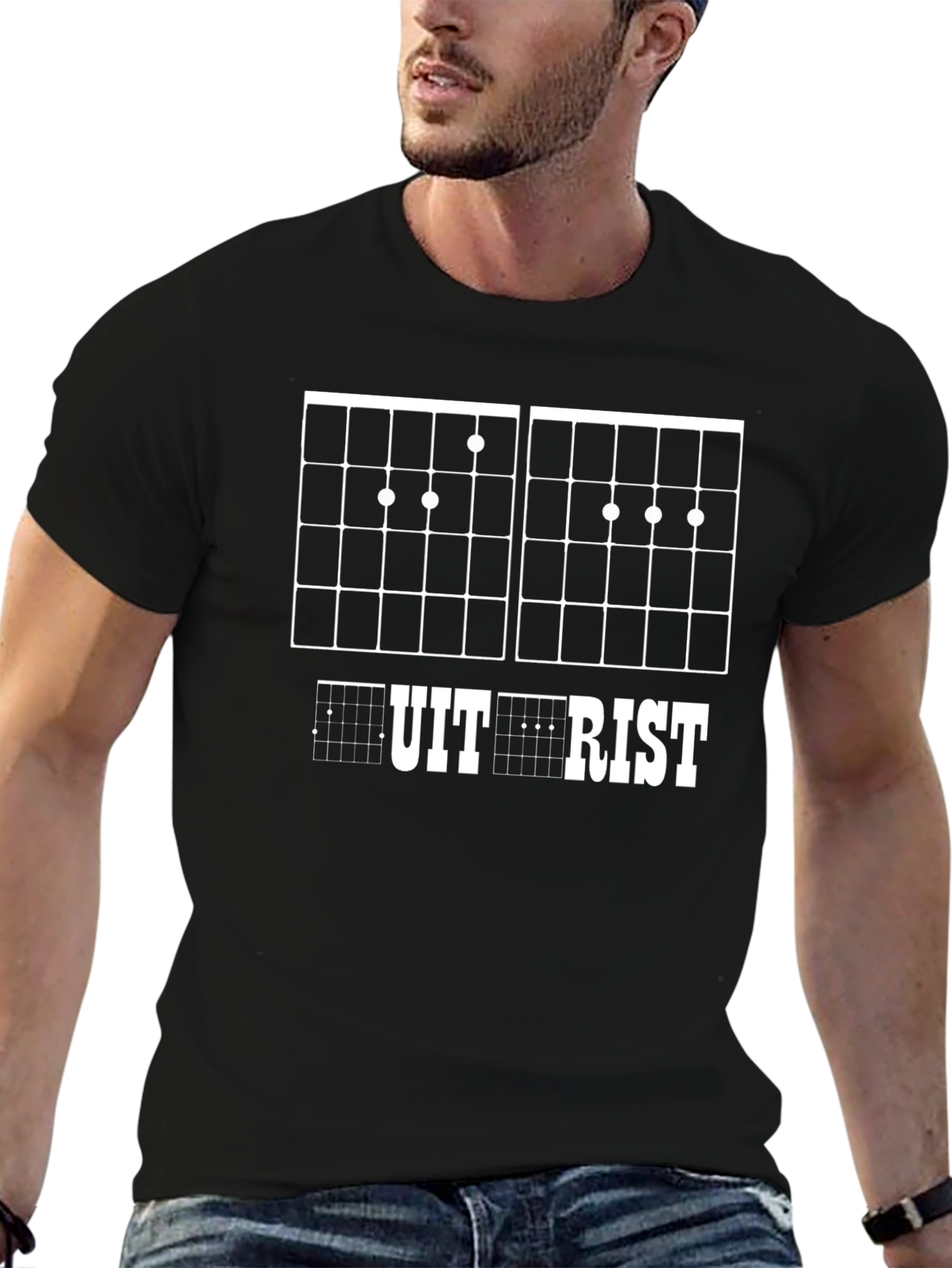 Guitarist Chord Chart Black T-Shirt - 6