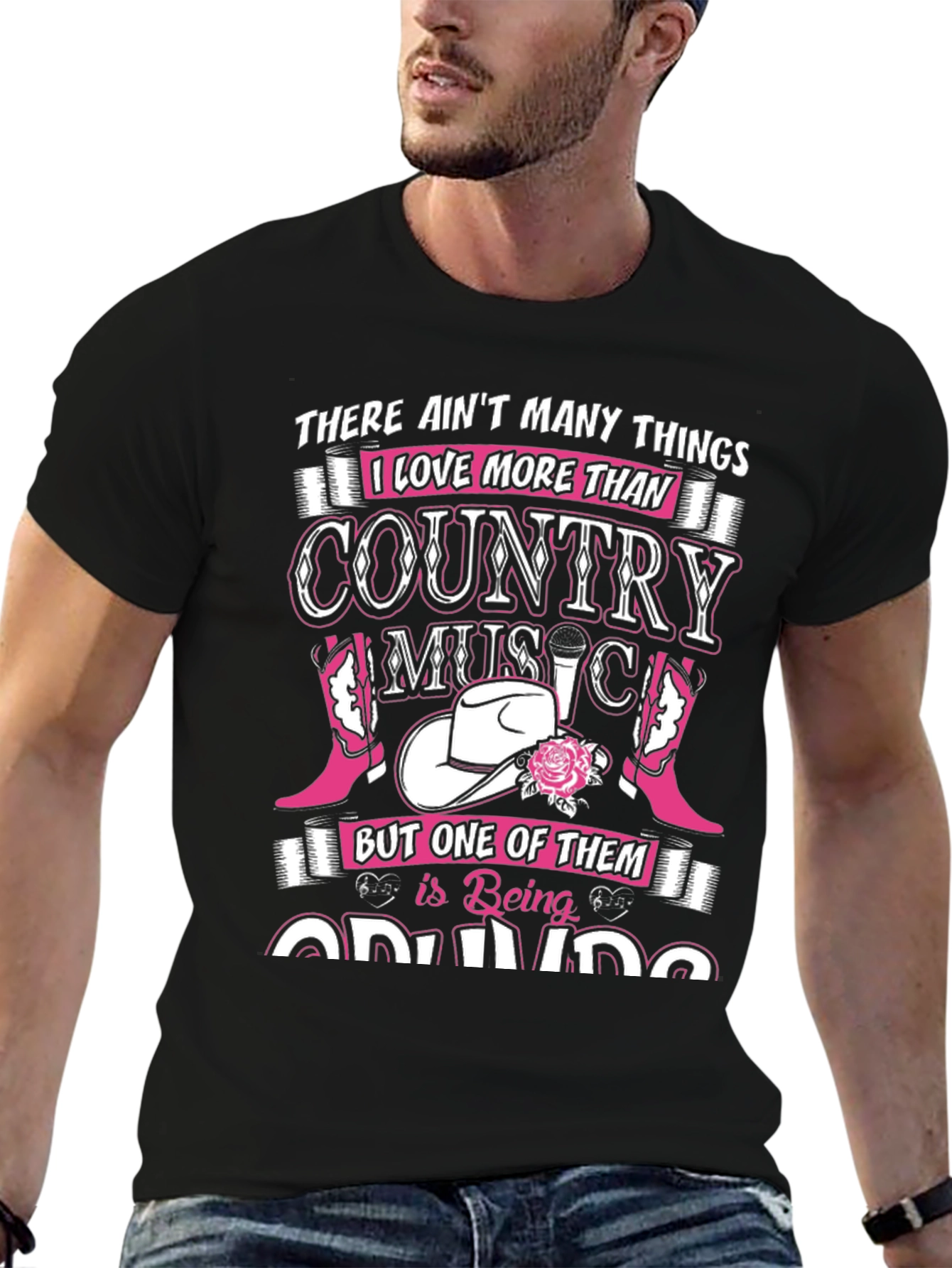 Black Country Music Lover T-Shirt view 6