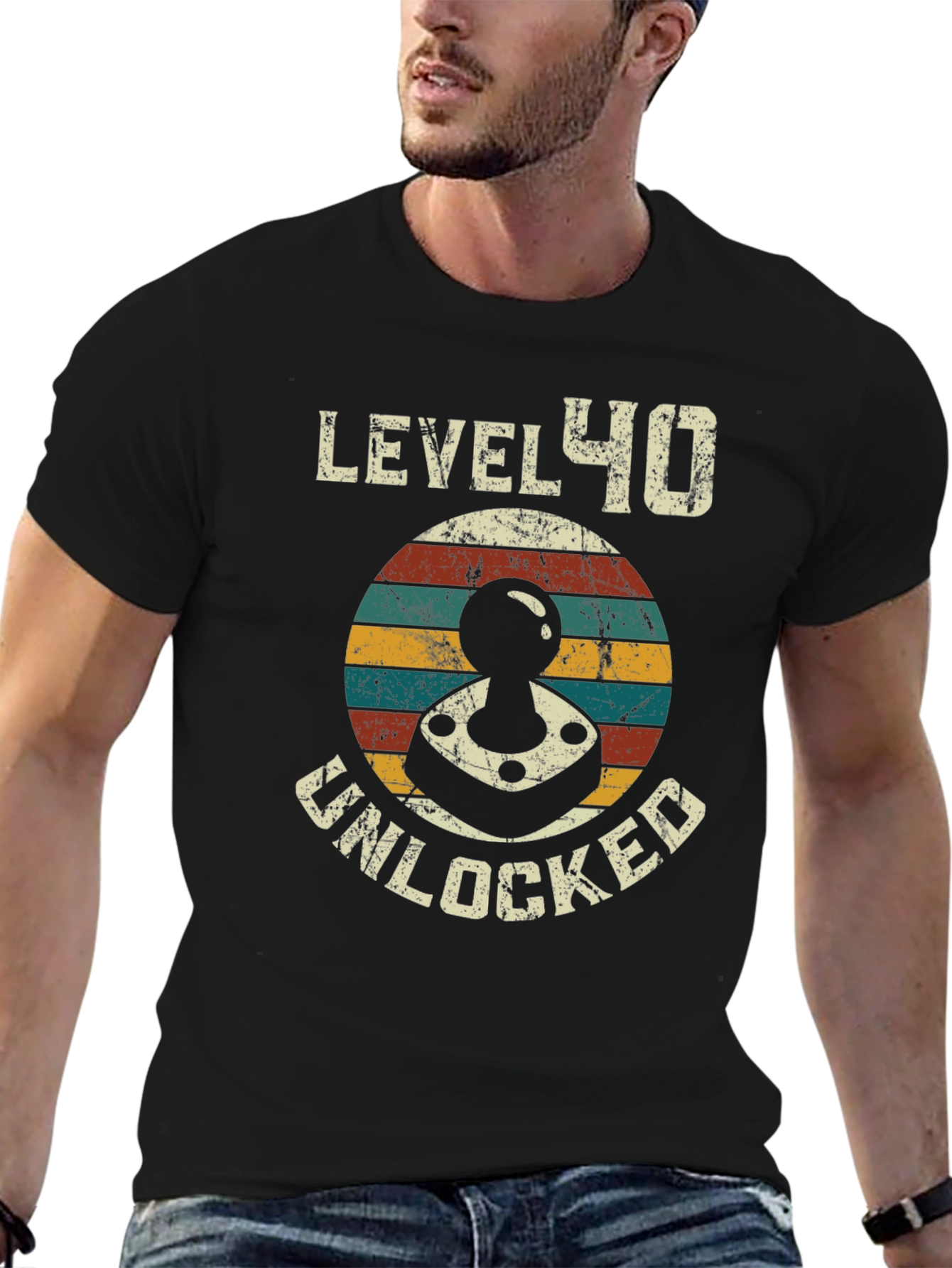 Black Level 40 Unlocked Black Graphic Tee view 6