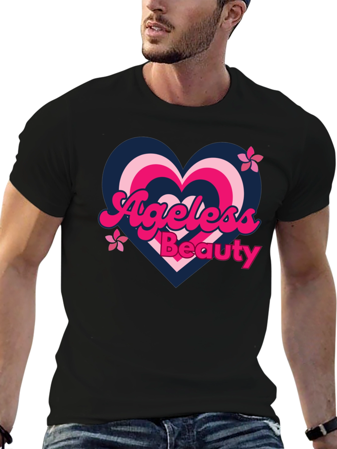 Black Ageless Beauty T-Shirt view 6