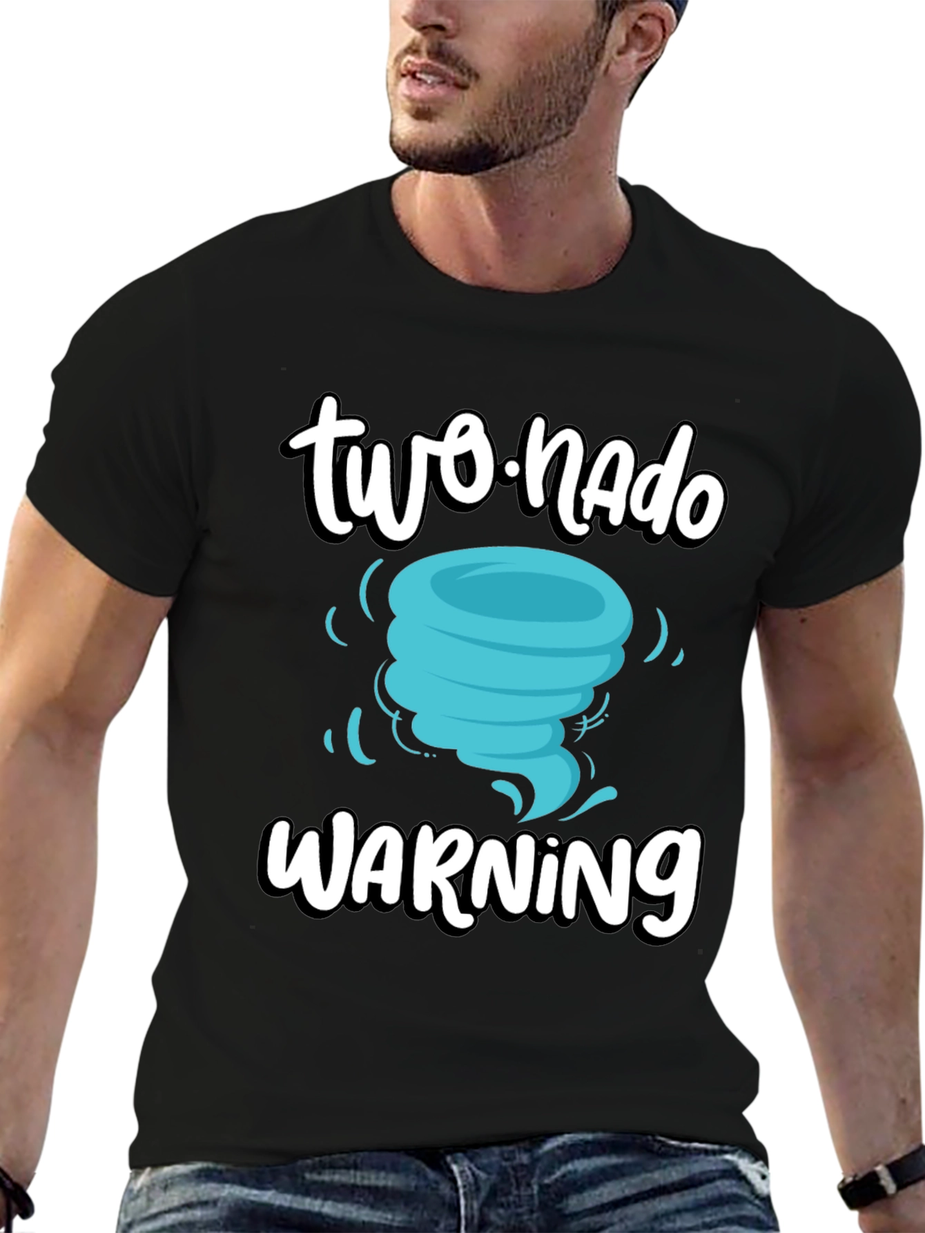 Black Two-nado Warning T-Shirt view 6