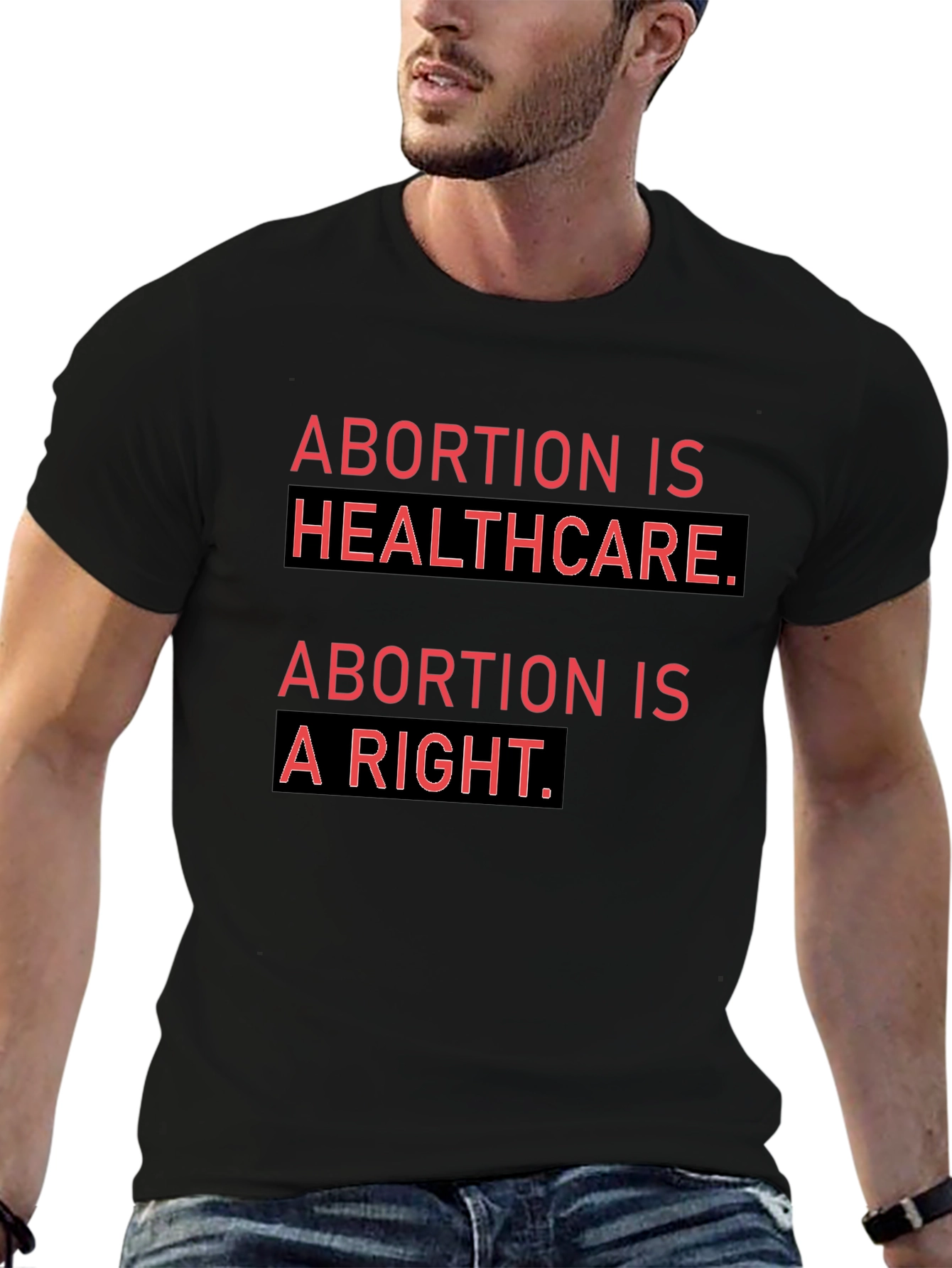 Black Abortion is Healthcare T-Shirt Pro Choice Activist Tee view 6