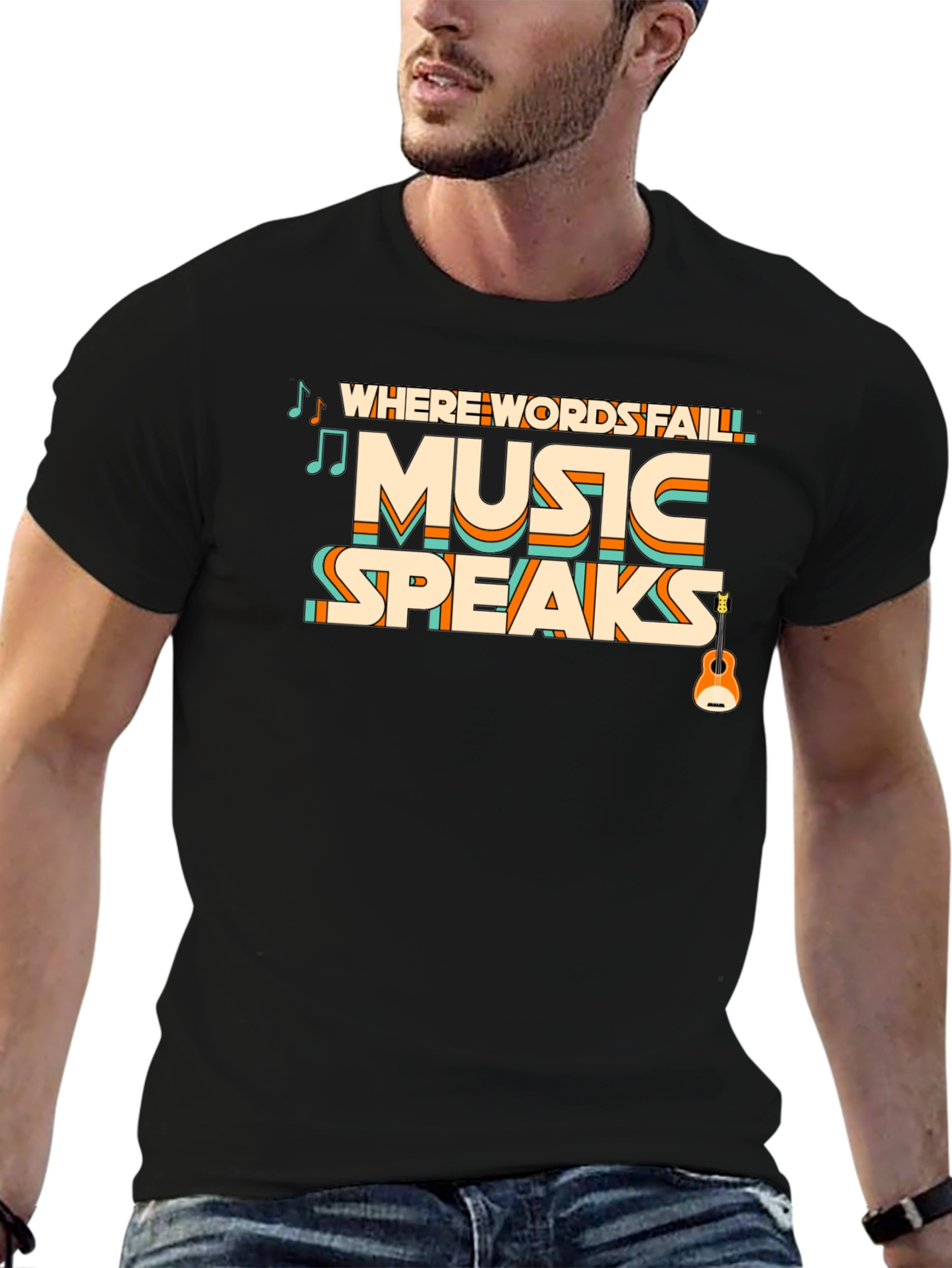 Black Music Speaks Graphic Tee view 6