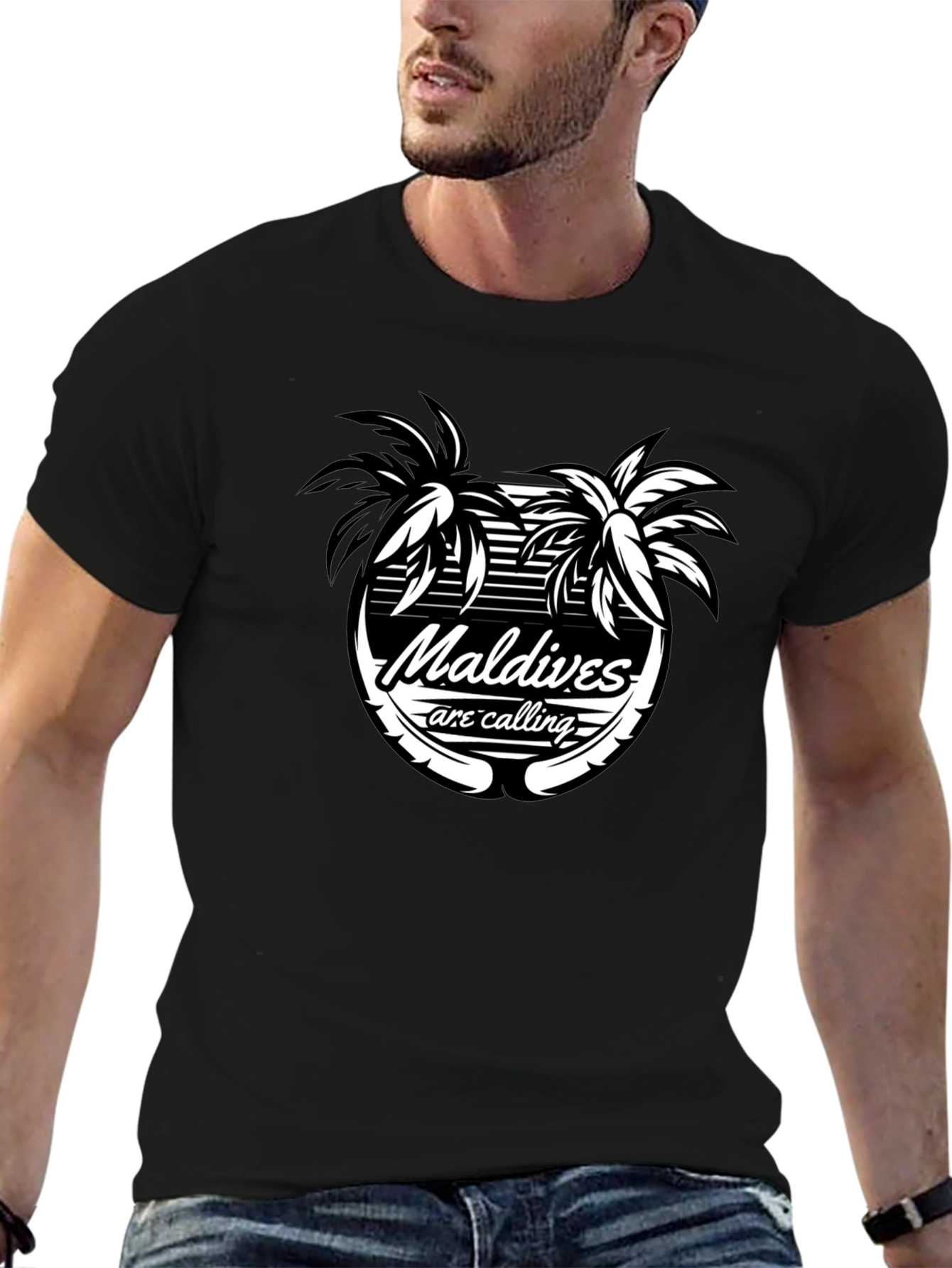 Maldives Are Calling Black T-Shirt - 6