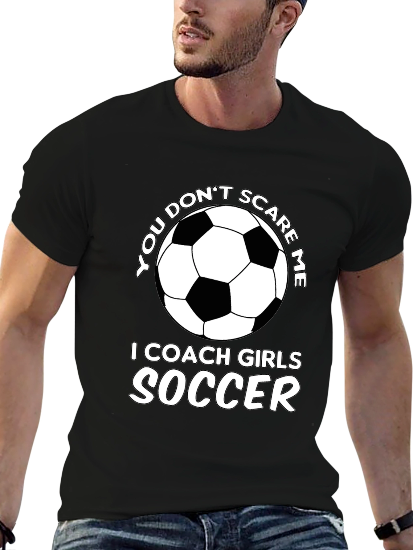Black Coach Girls Soccer T-Shirt view 6