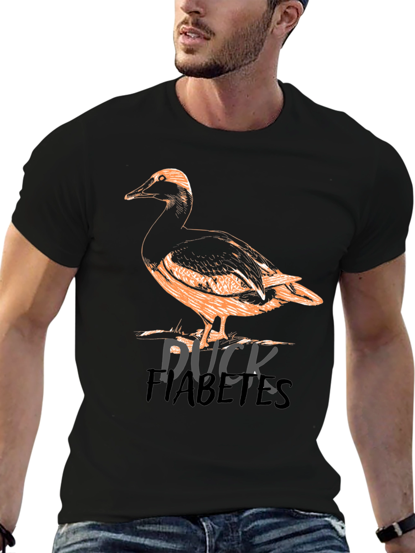 Black Duck Diabetes Graphic T-Shirt view 6