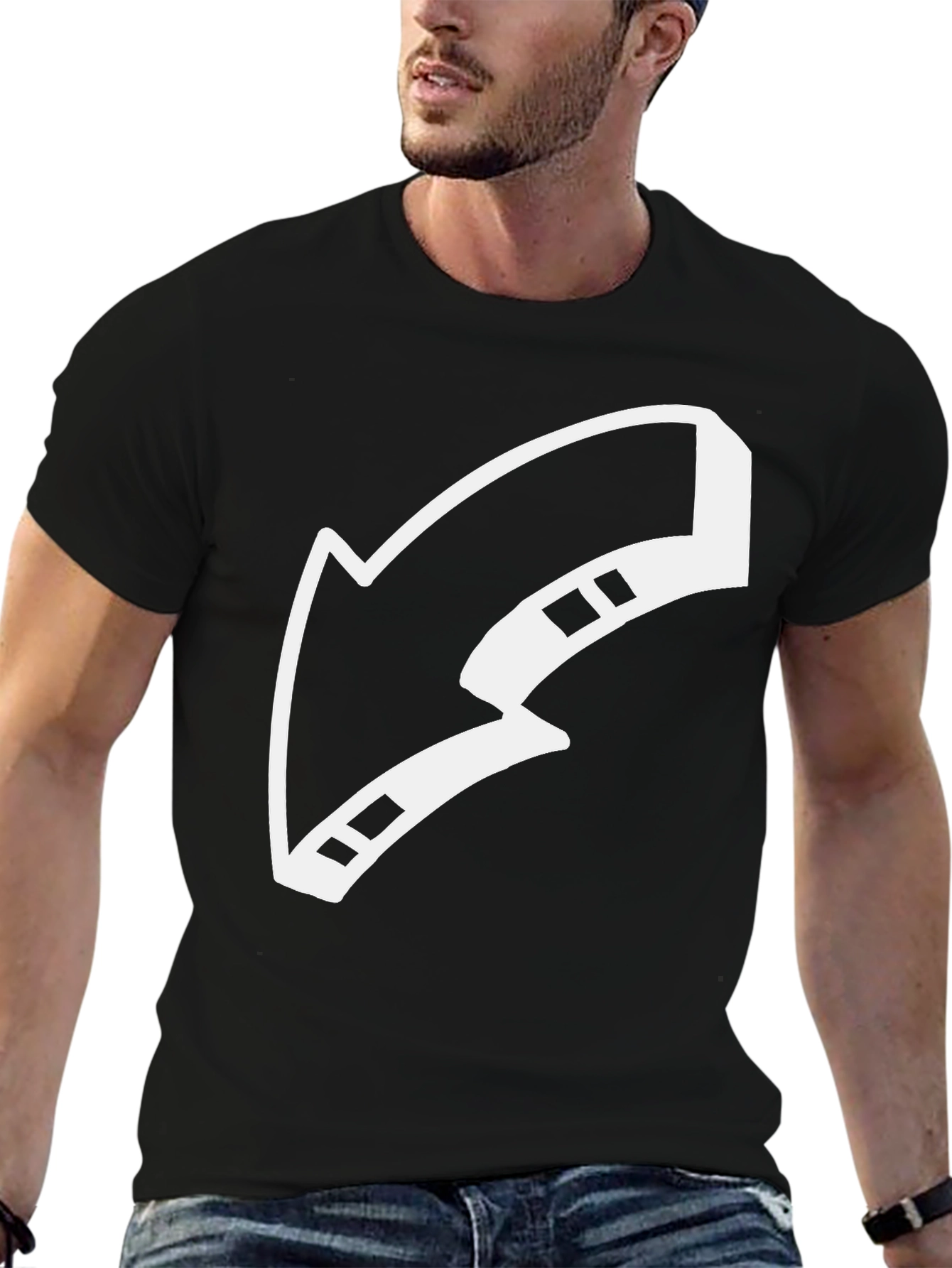 Black Arrow Graphic Black T-Shirt view 6