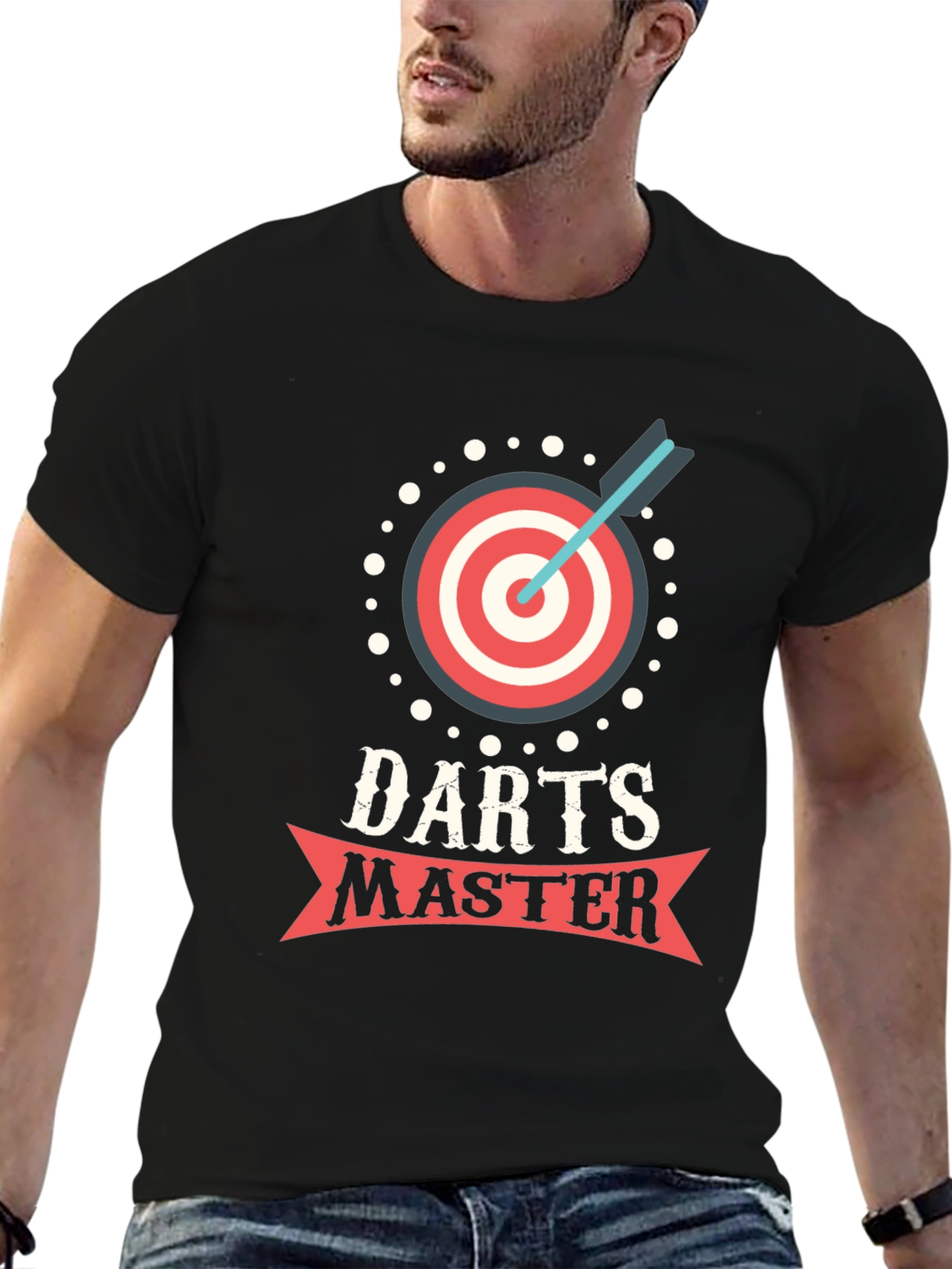 Black Darts Master Black T-Shirt - Game On! view 6