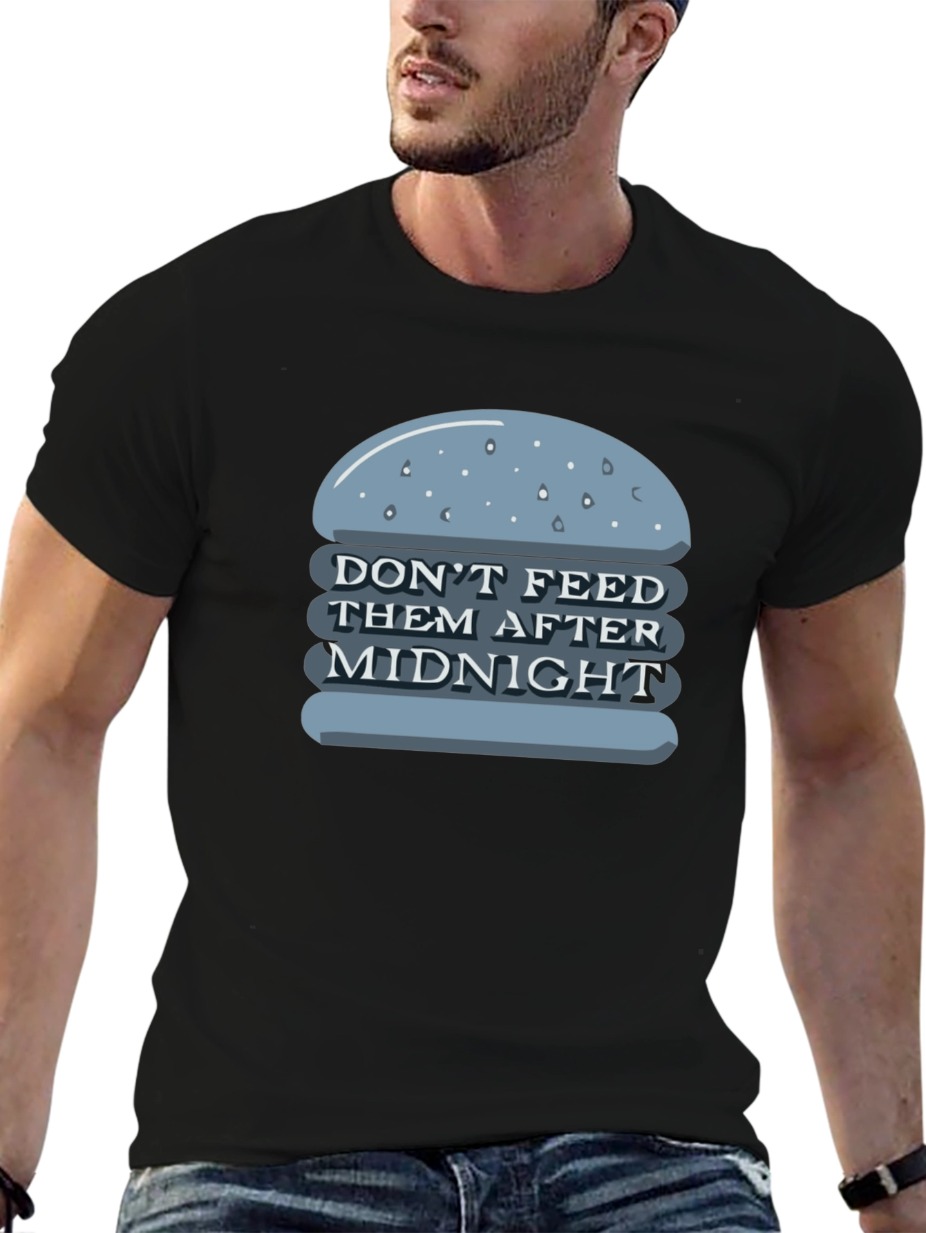 Black Don't Feed After Midnight T-Shirt view 6