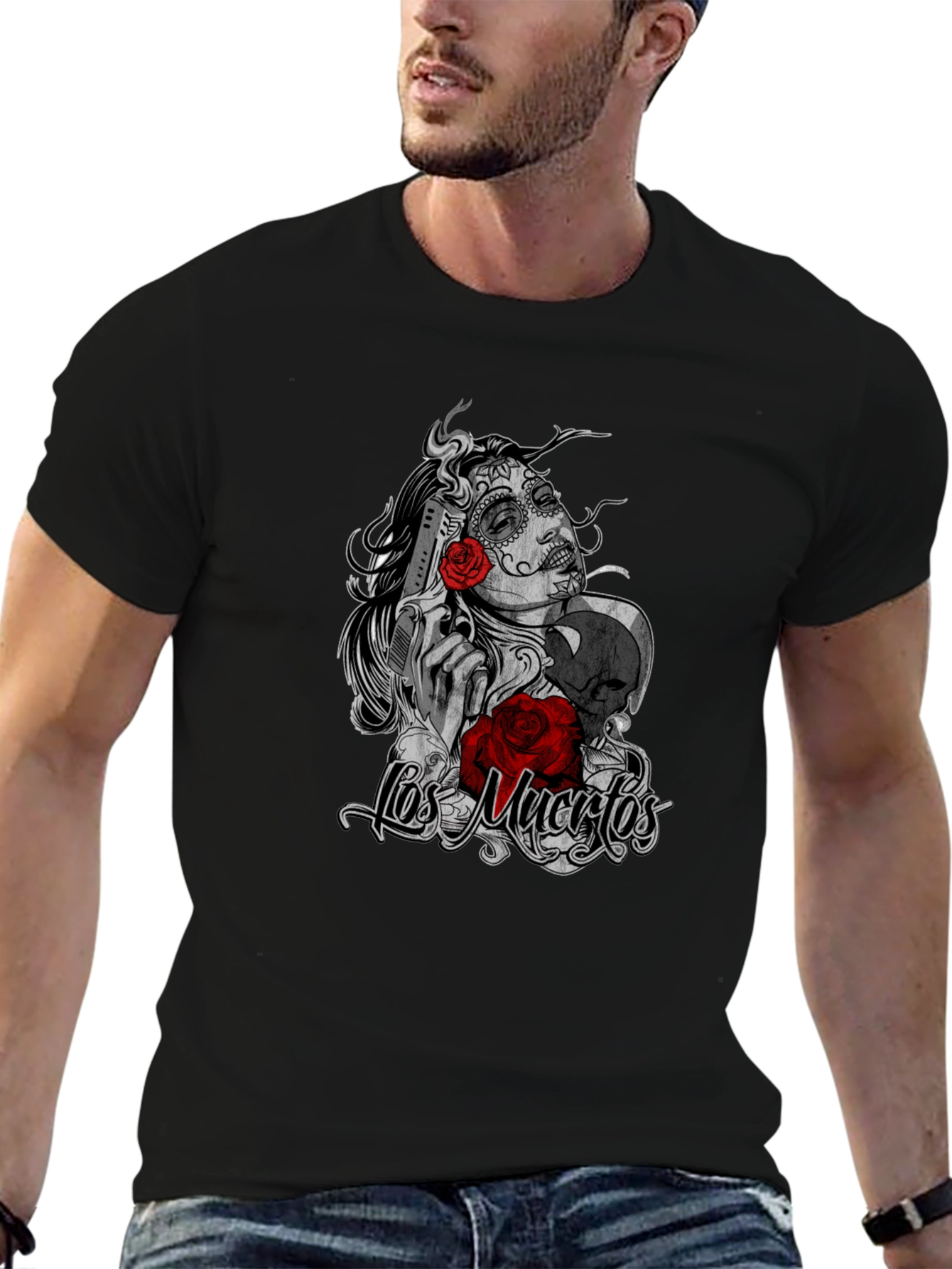 Black Los Muertos T-Shirt view 6
