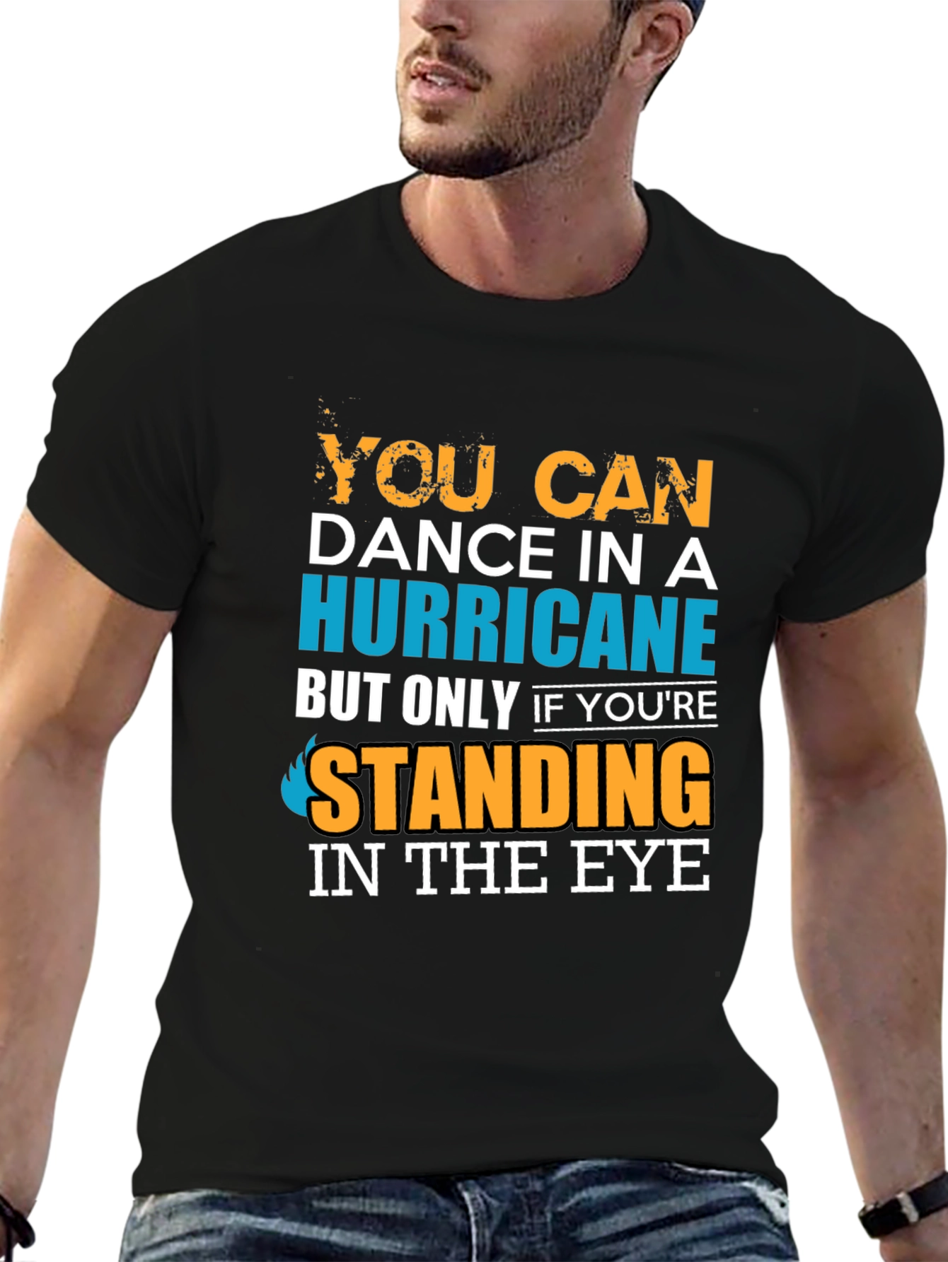 Black Dance in a Hurricane T-Shirt: Bold Graphic Tee view 6