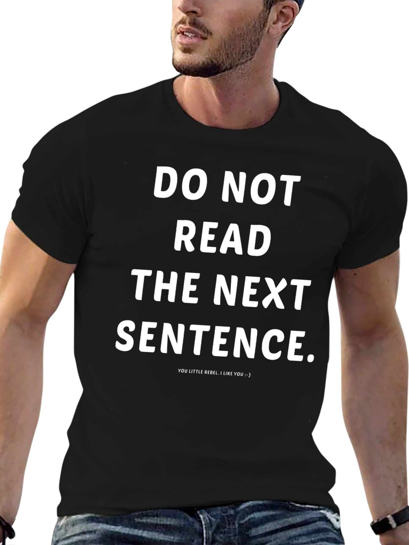 Black Funny Sarcastic Graphic Tee - Do Not Read! view 6