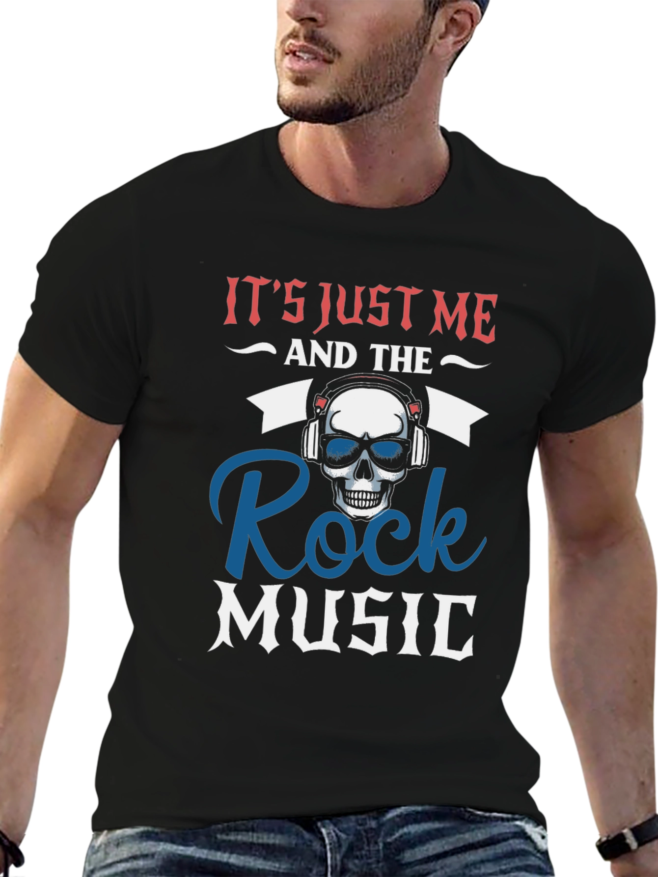 Black Rock Music Skull T-Shirt - 'It's Just Me' view 6