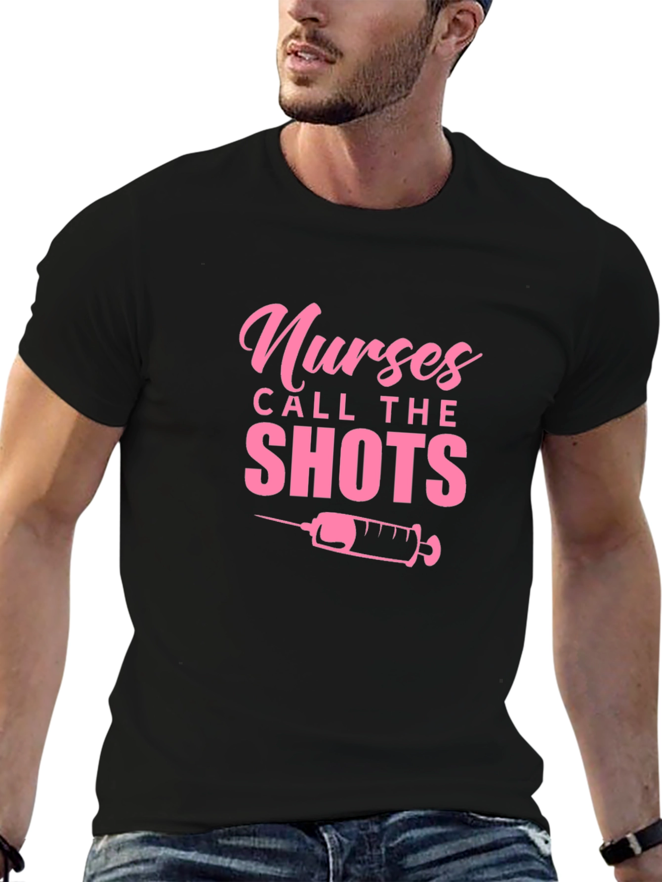 Black Nurses Call The Shots T-Shirt view 6