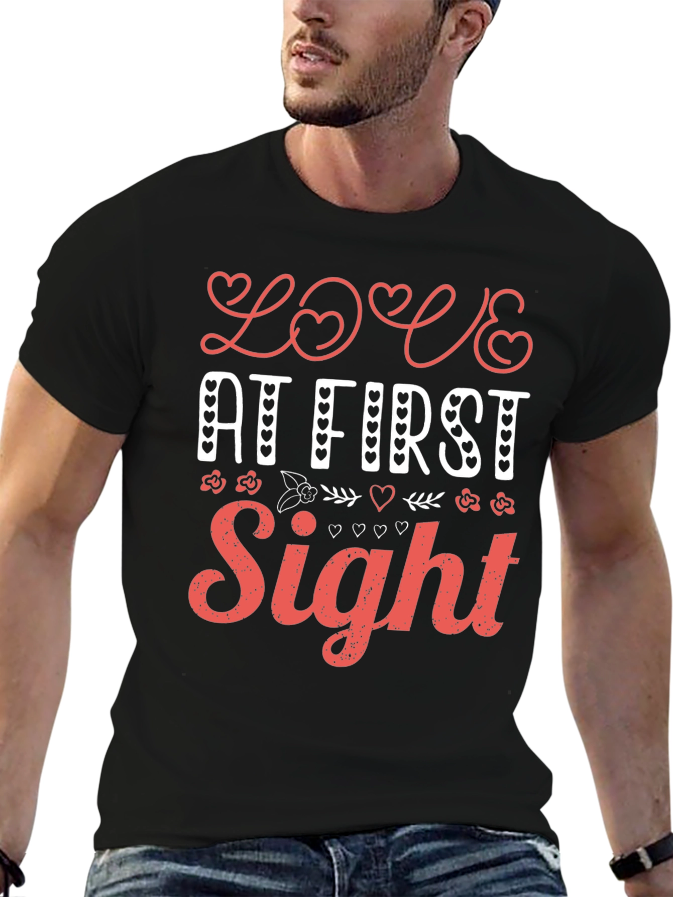 Black Love At First Sight T-Shirt view 6
