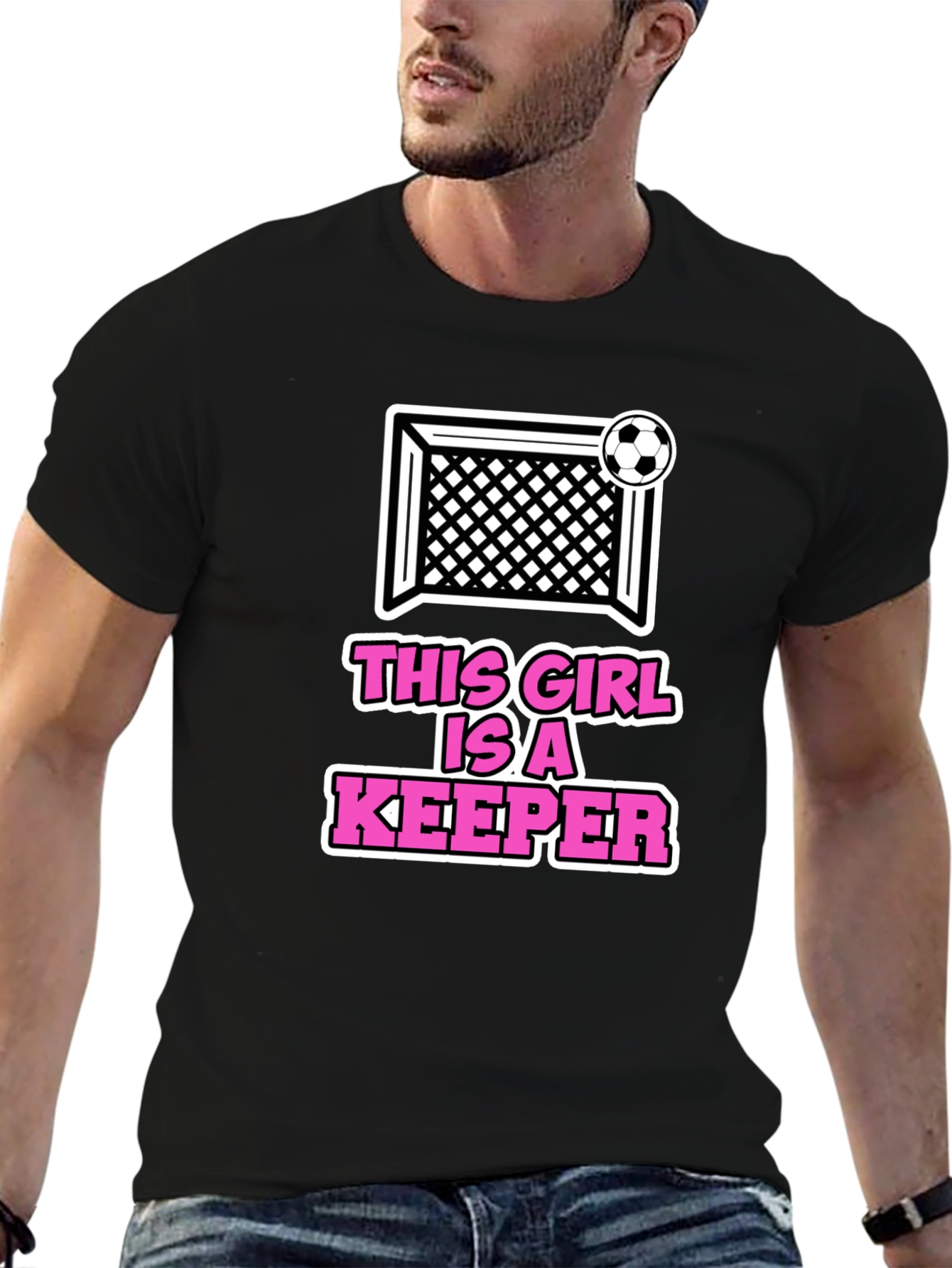 Black This Girl is a Keeper T-Shirt view 6
