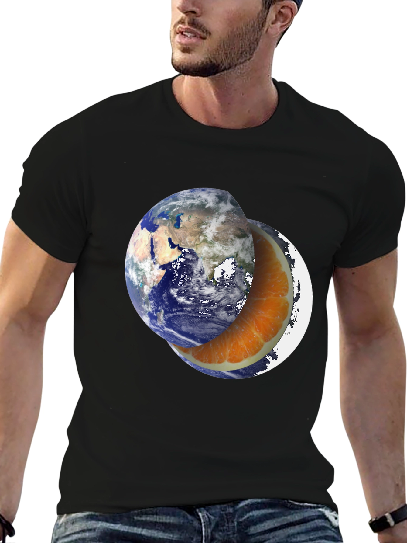Earth Orange Slice Graphic T-Shirt - 6