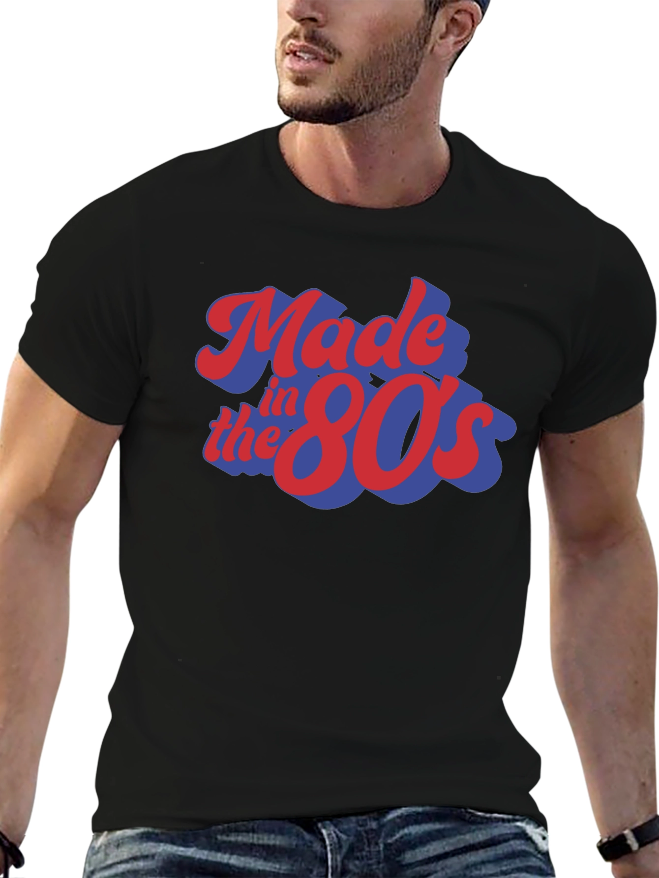 Black Made in the 80s Retro T-Shirt view 6
