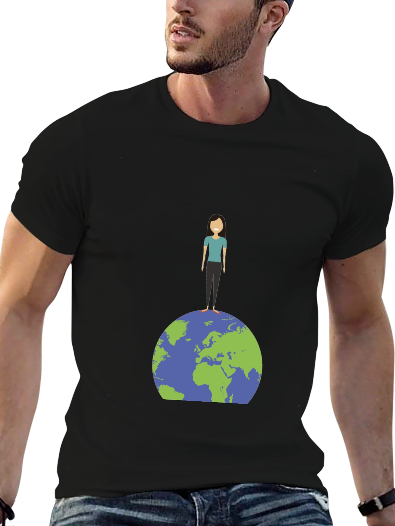 Black Earth Day Graphic Tee - Global Unity view 6