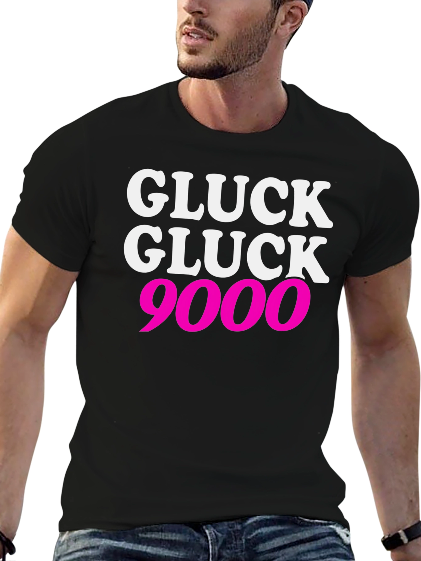 Black Gluck Gluck 9000 T-Shirt - Bold Graphic Tee view 6
