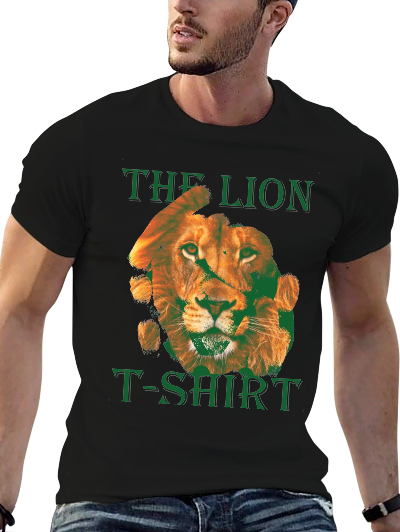 Black The Lion T-Shirt - Graphic Print view 6