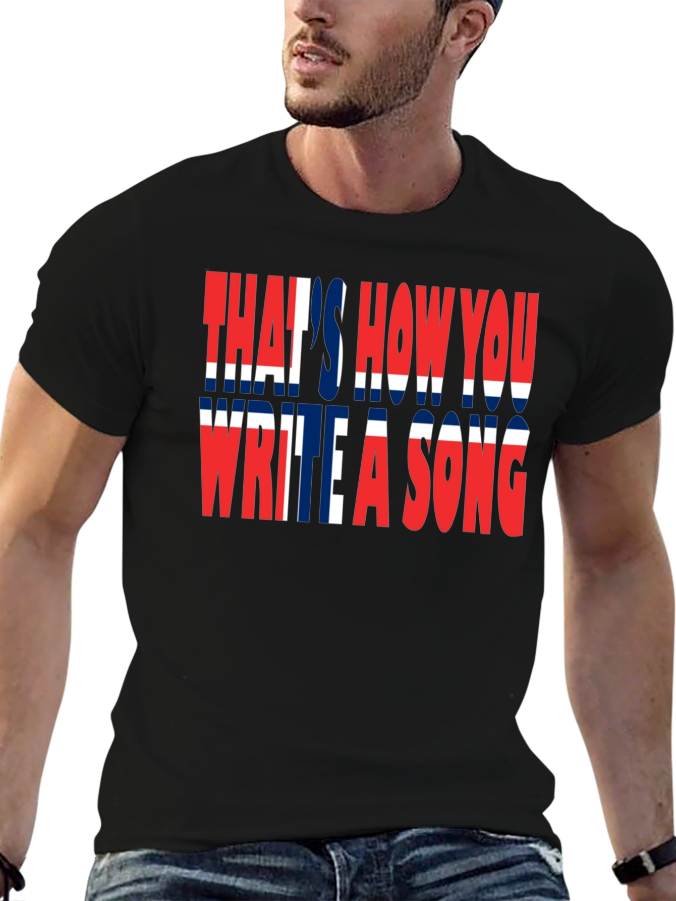 Black That's How You Write A Song T-Shirt view 6