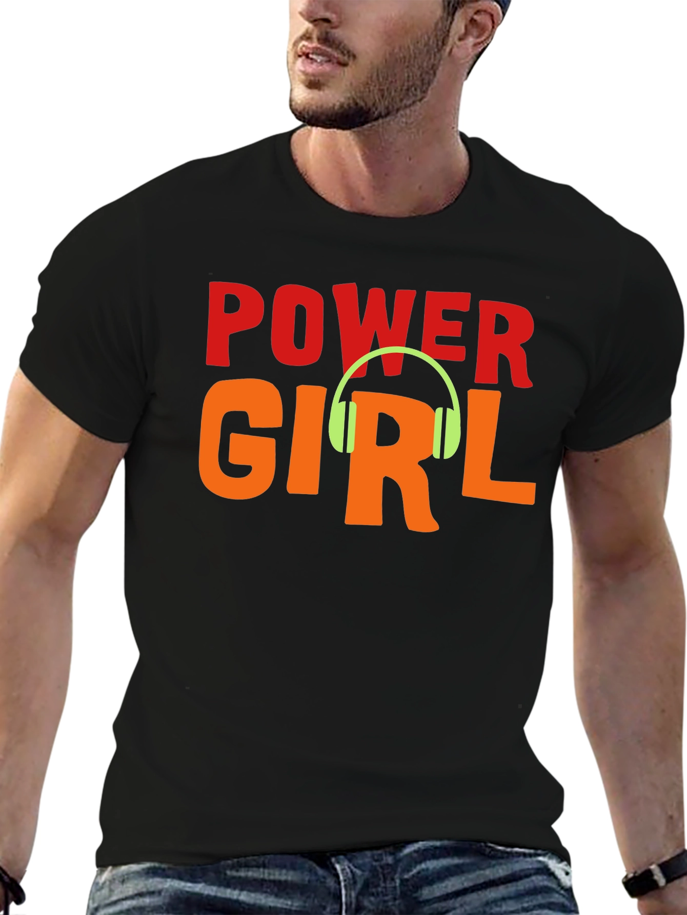Black Power Girl Graphic T-Shirt - Stylish & Comfortable view 6