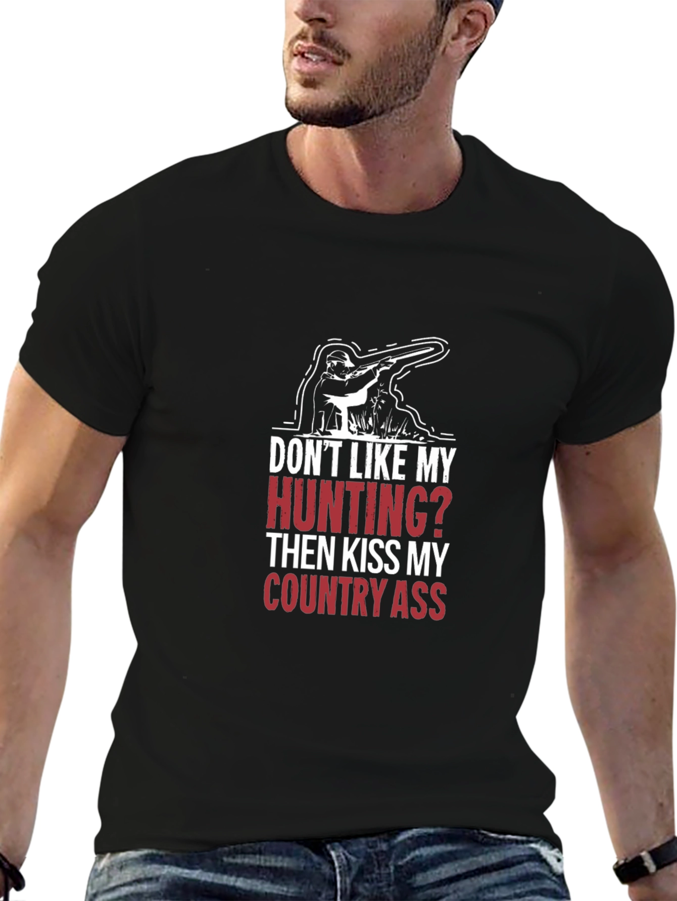 Black Hunting Humor Tee - Country Pride T-Shirt view 6