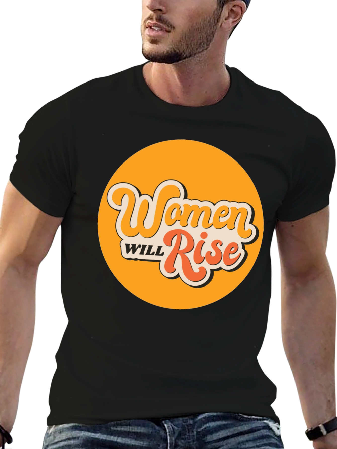 Black Women Will Rise Graphic Tee - Retro Style view 6