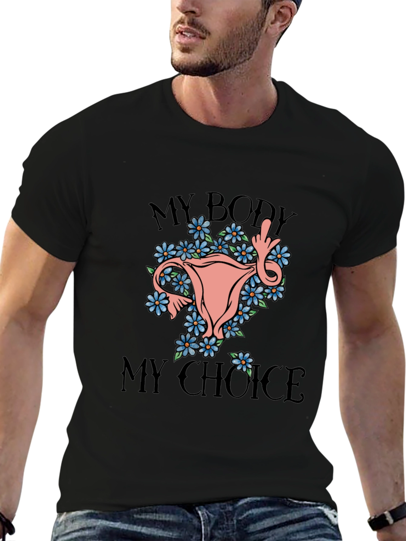 Black My Body My Choice Graphic Tee view 6