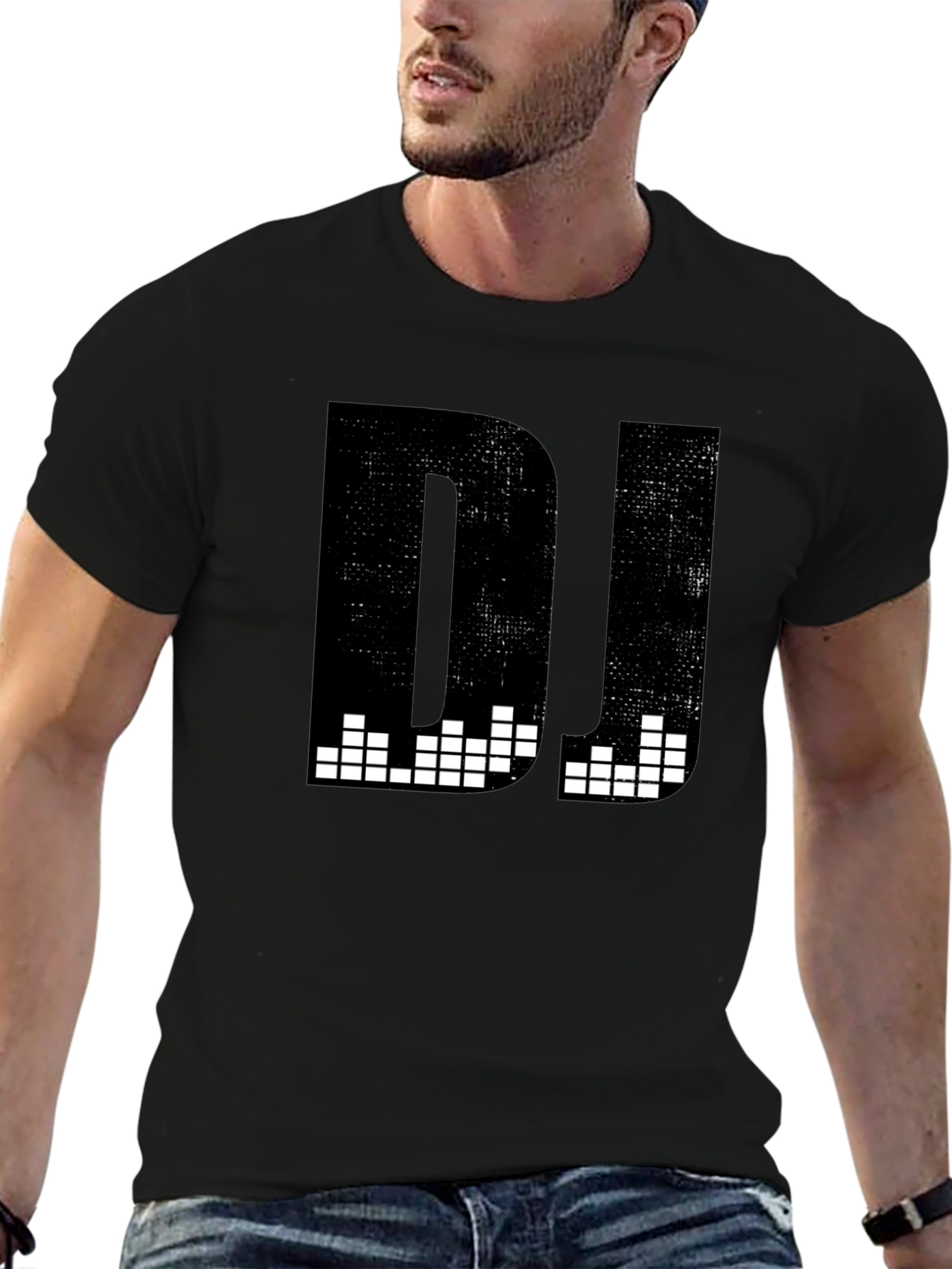 Black DJ Graphic T-Shirt - Black Music Tee view 6