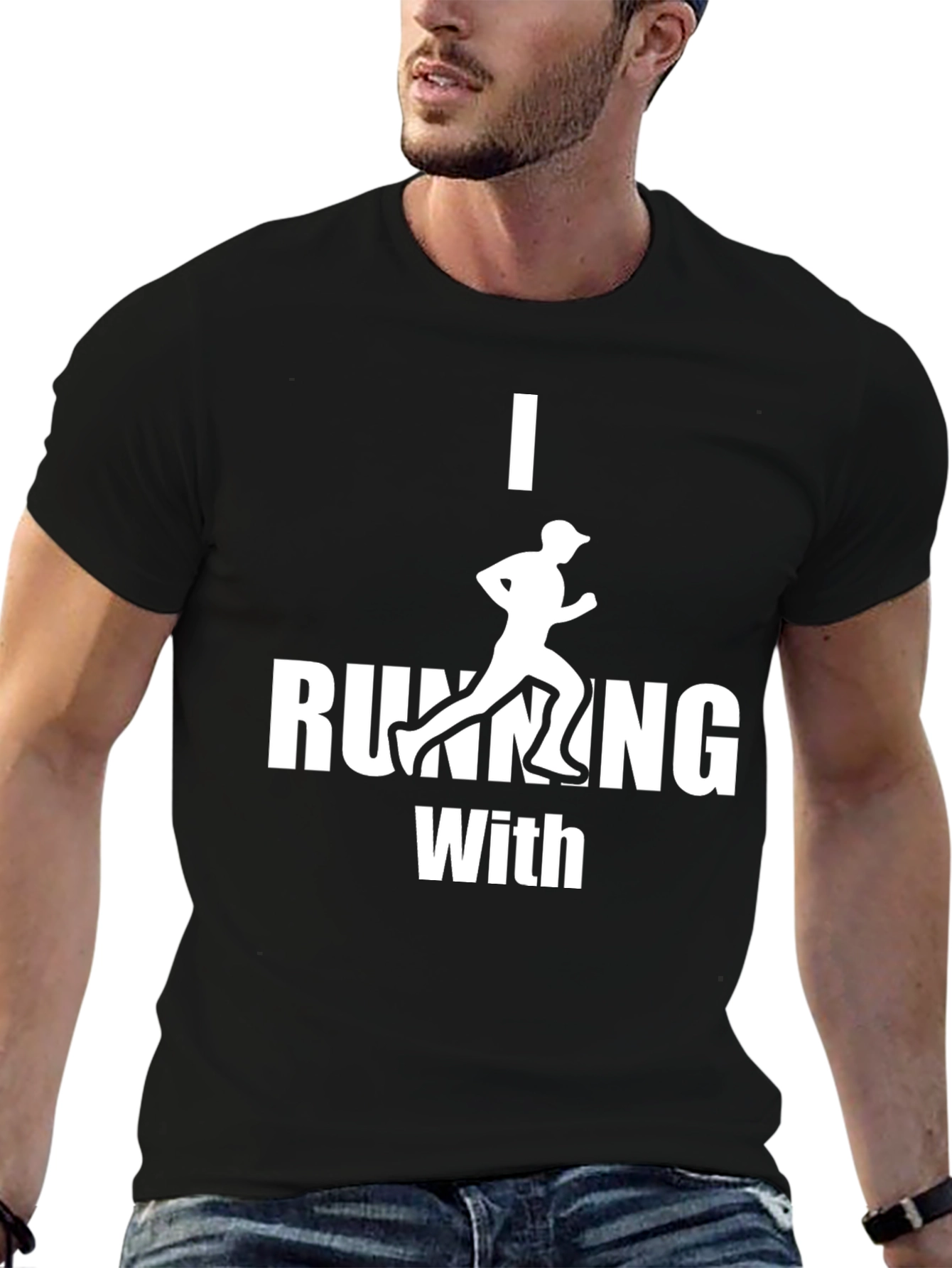 Black I Running With T-Shirt - Black view 6