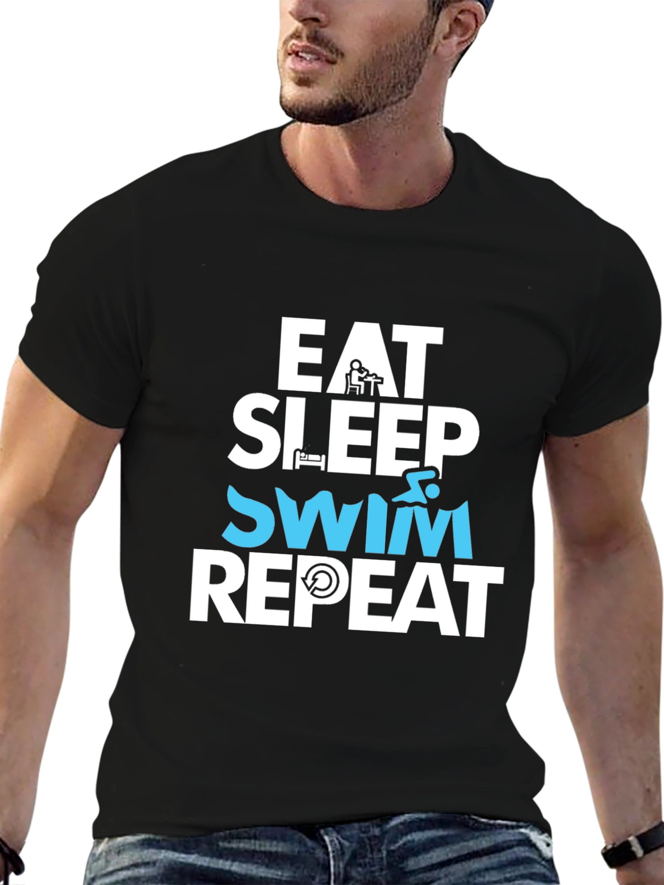 Eat Sleep Swim Repeat T-Shirt - 6