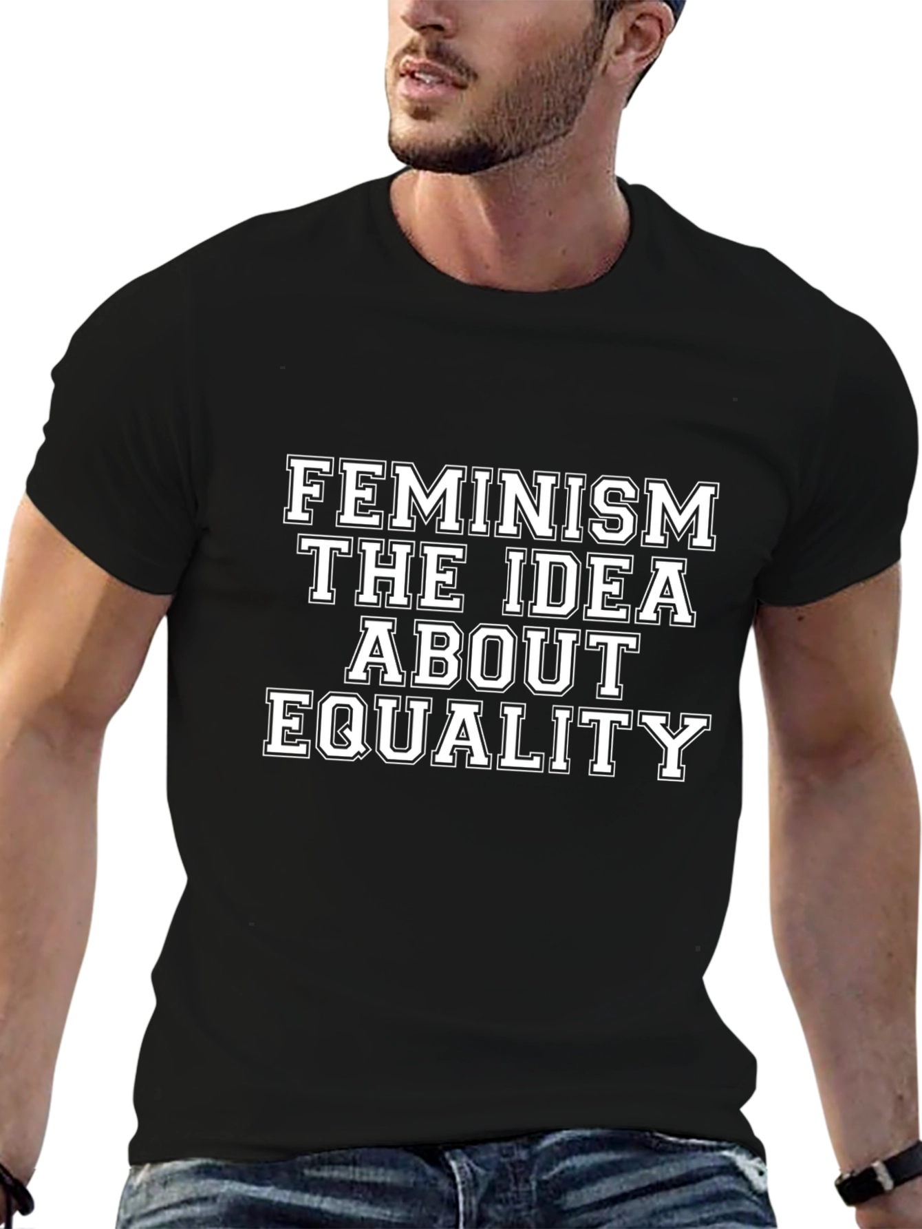 Feminism Equality Graphic T-Shirt - Black - 6