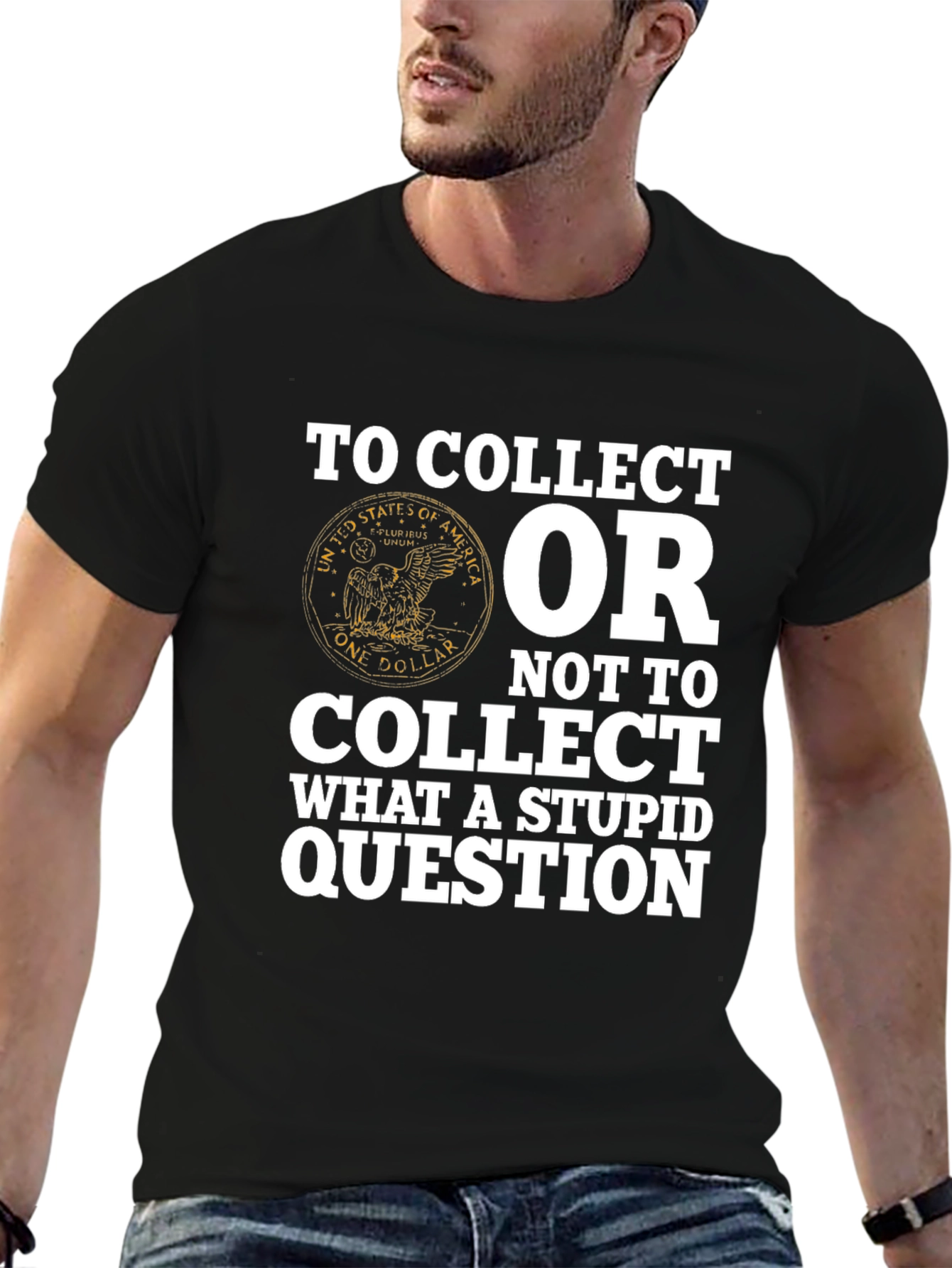 Black To Collect T-Shirt - Funny Collector's Tee view 6