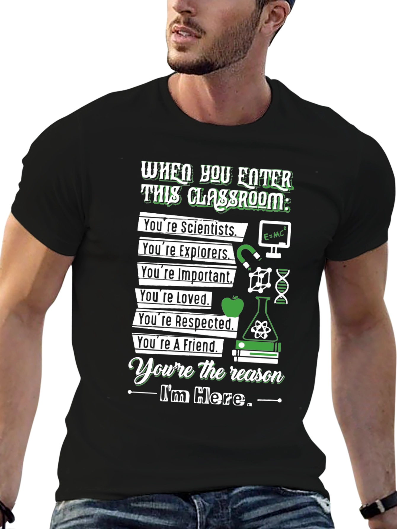 Black Classroom Rules T-Shirt view 6