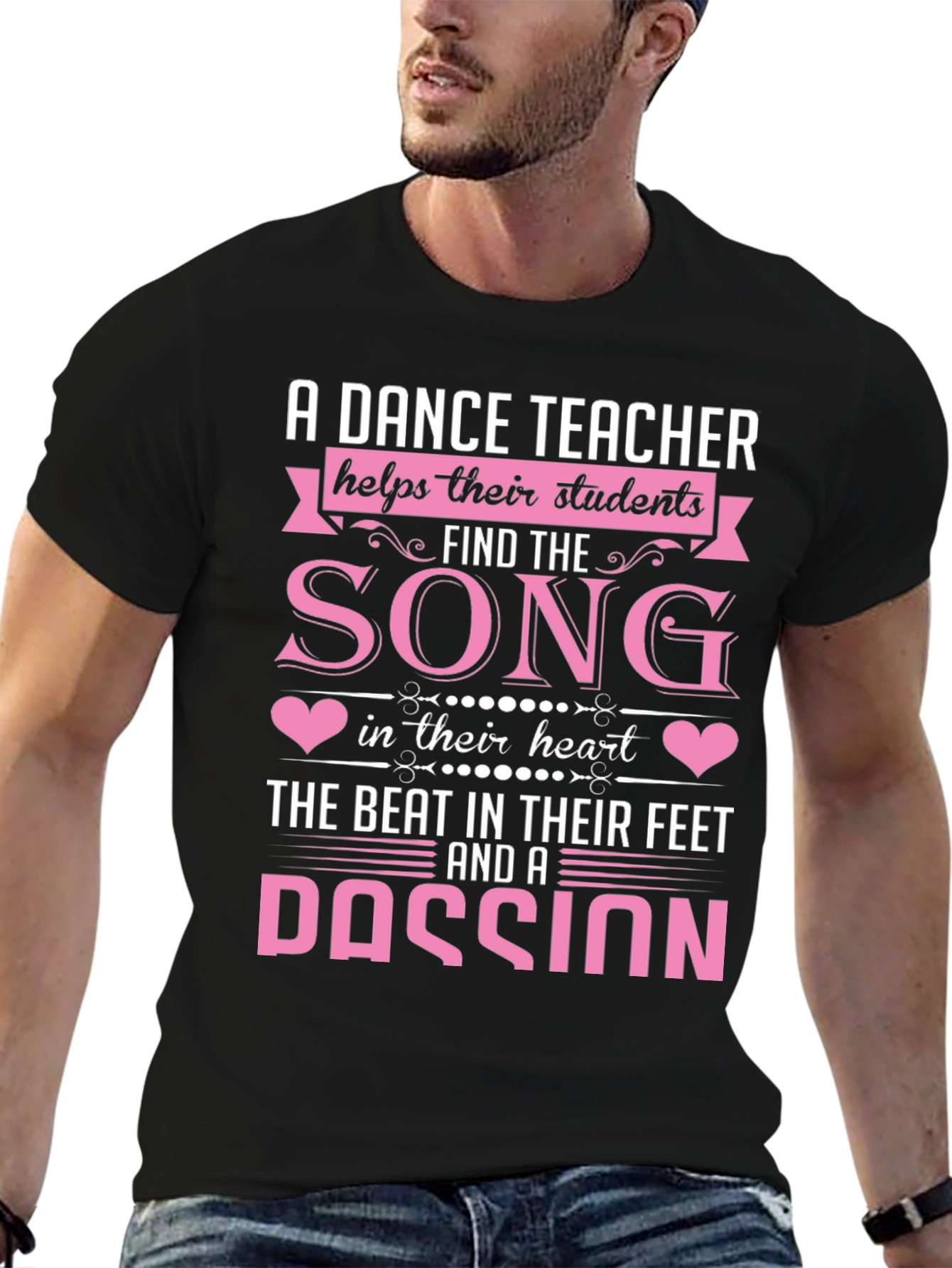 Black Dance Teacher T-Shirt: Song in Their Heart view 6