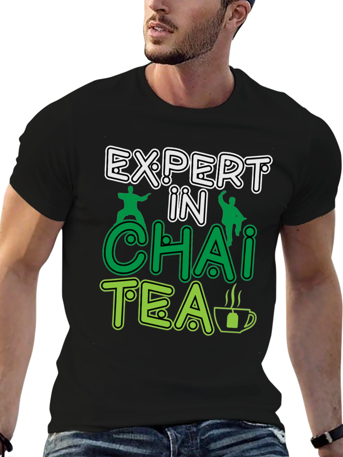 Black Expert in Chai Tea T-Shirt -  Funny Tea Lover Gift view 6